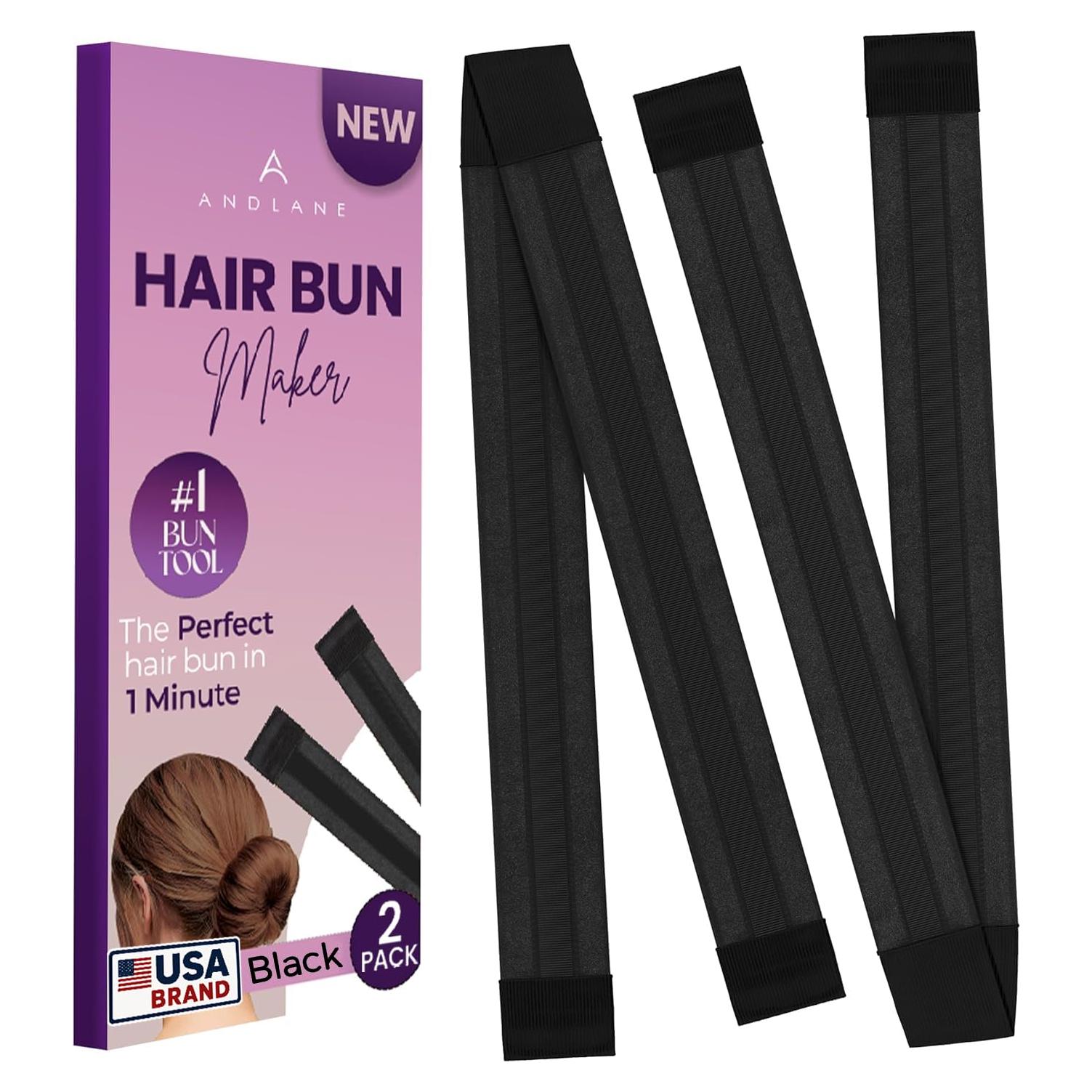 Fabricador de moños Andlane - Clip fácil para cabello largo - Paquete de 2