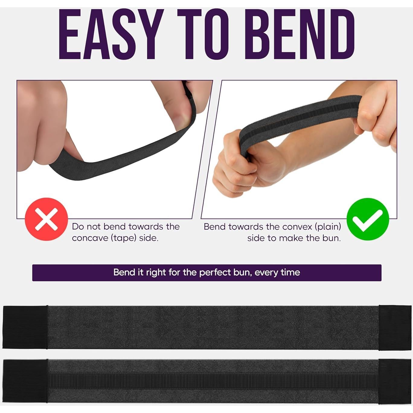 Fabricador de moños Andlane - Clip fácil para cabello largo - Paquete de 2