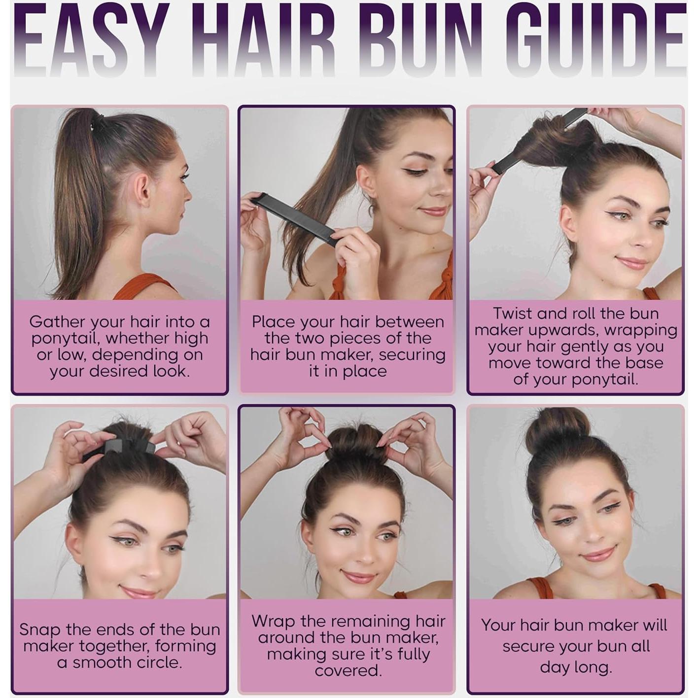 Fabricador de moños Andlane - Clip fácil para cabello largo - Paquete de 2