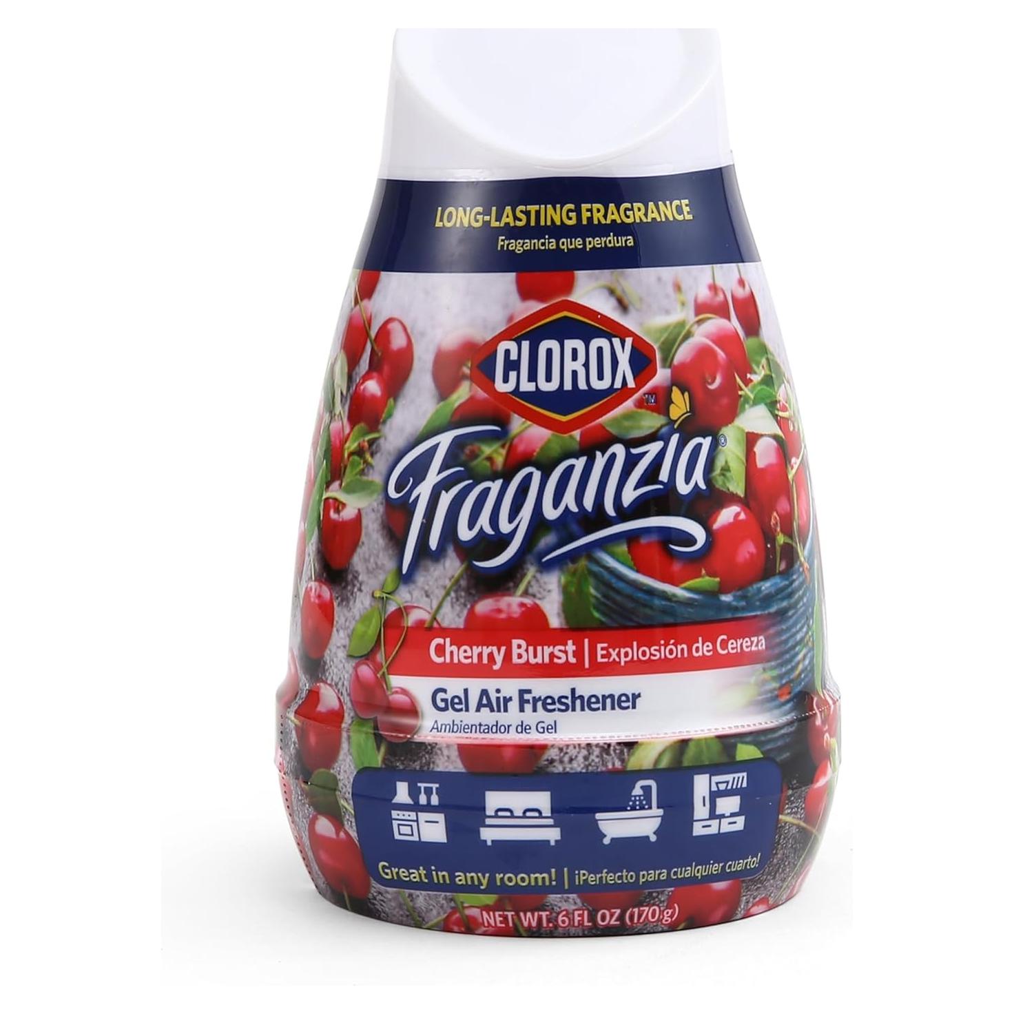 Ambientador en Cono Clorox Fraganzia 170g Aroma Cereza