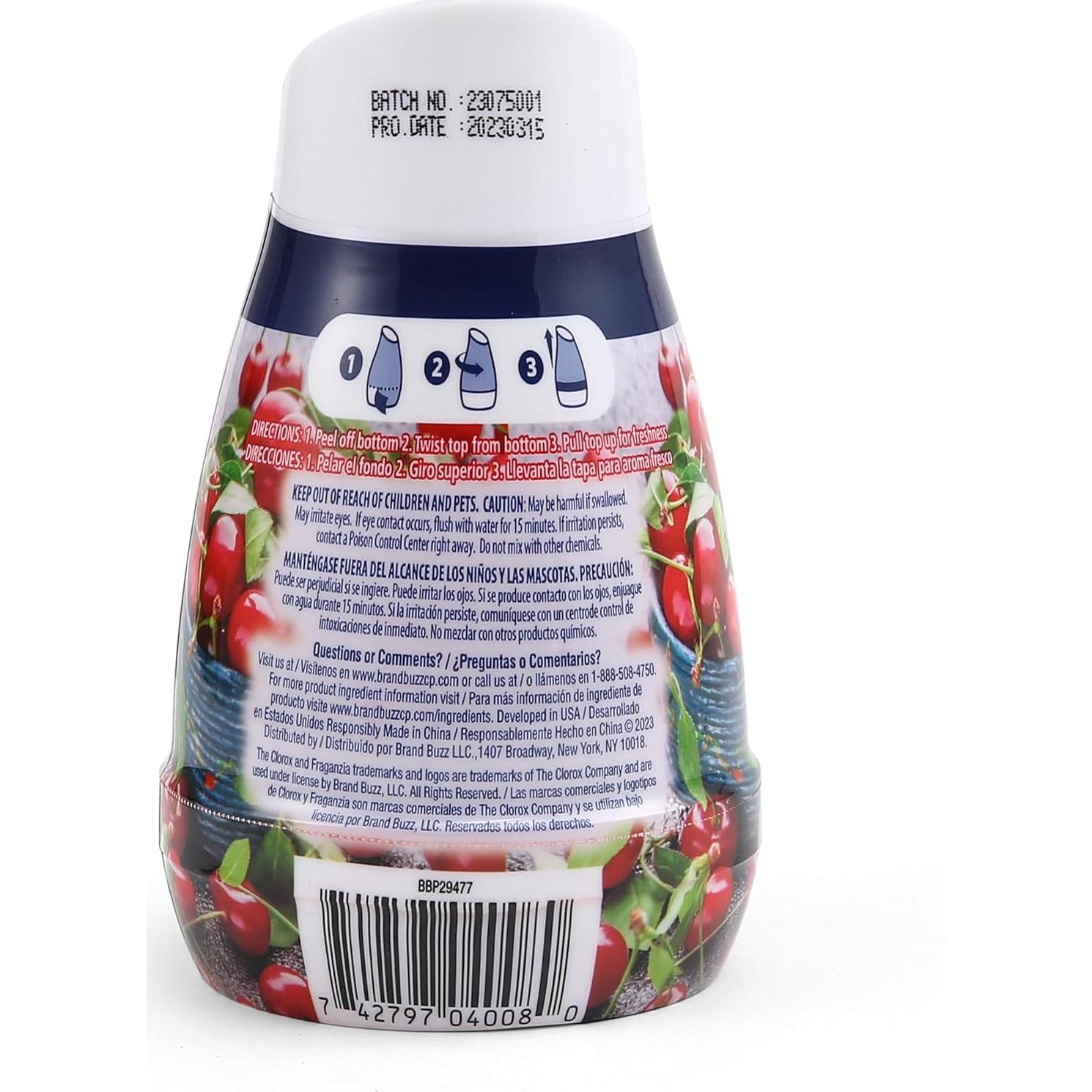 Ambientador en Cono Clorox Fraganzia 170g Aroma Cereza