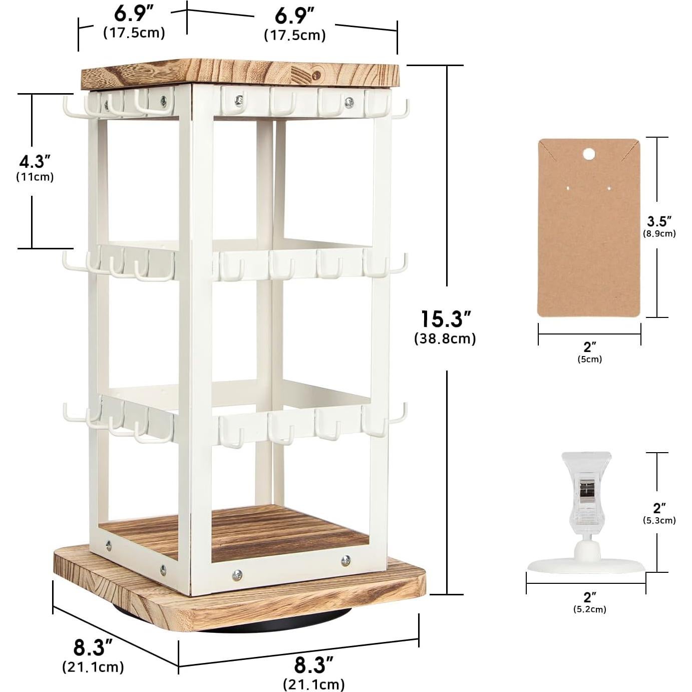 Exhibidor de Joyería J JACKCUBE DESIGN Vintage 48 Ganchos