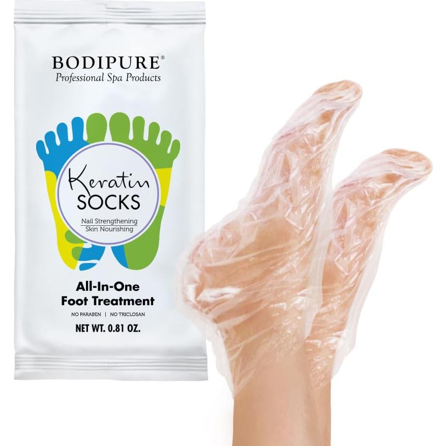 Bodipure Máscara Hidratante para Pies 12 Pares Queratina