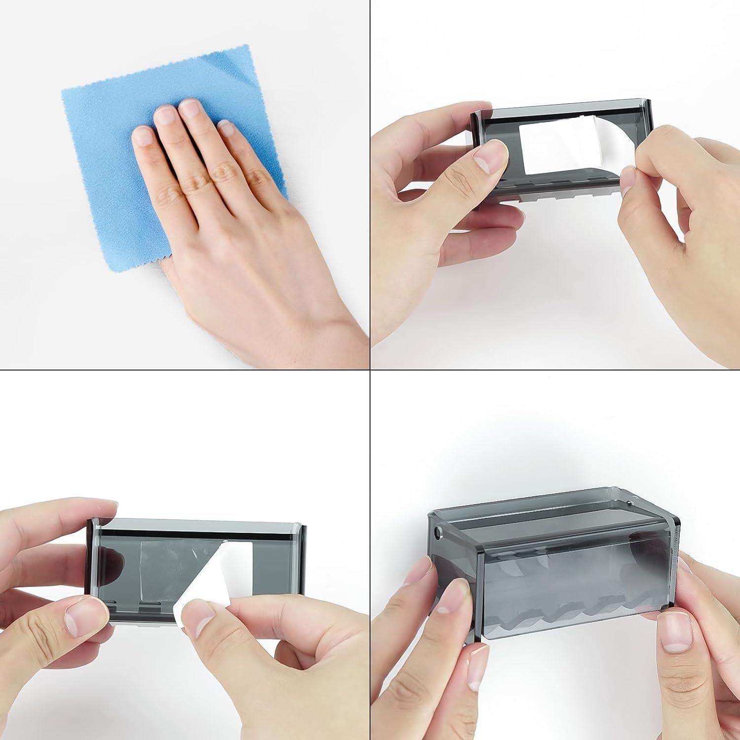 Soporte de Cepillos de Dientes LUEXBOX Montado en Pared 4 Ranuras