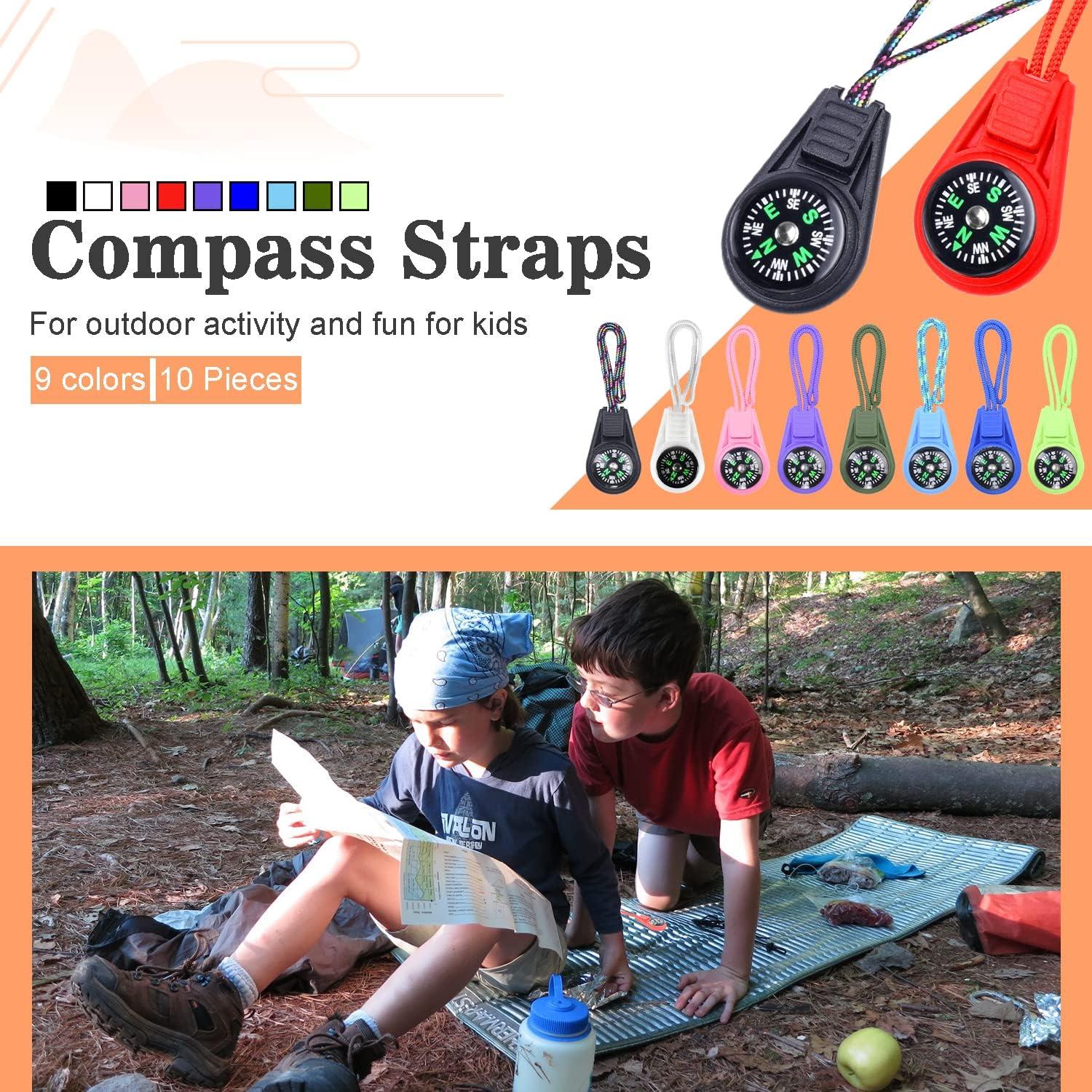 Mini Brújula de Supervivencia LongSLong - 10 Piezas para Niños
