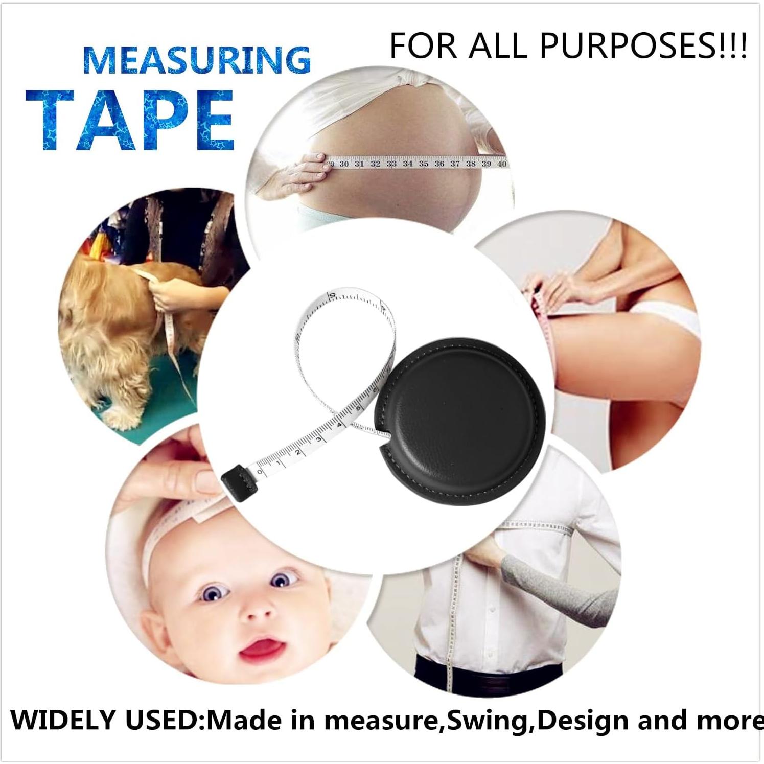 Cinta Métrica Retráctil de Cuero GZ 1.5m para Costura