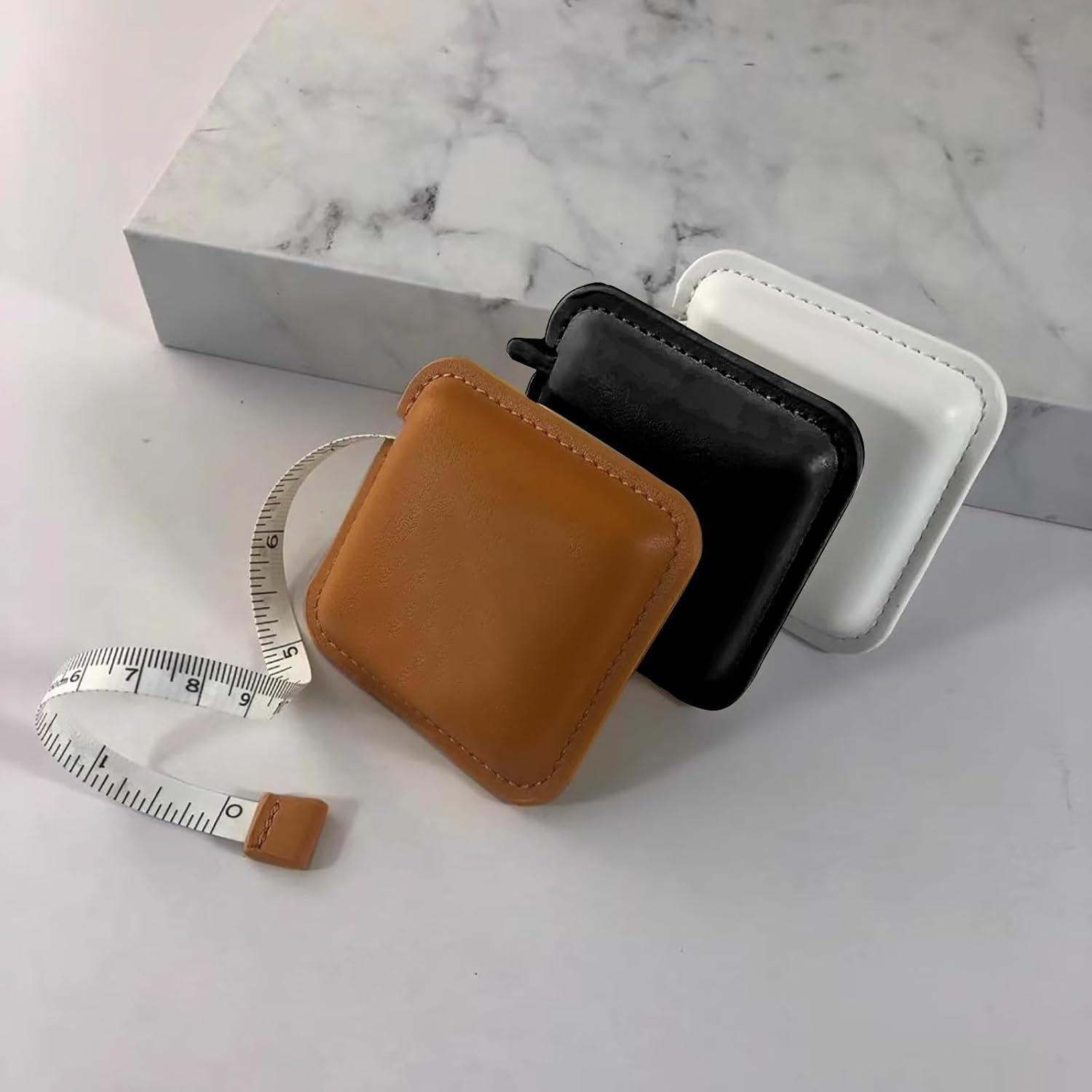 Cinta Métrica Retráctil de Cuero GZ 1.5m para Costura