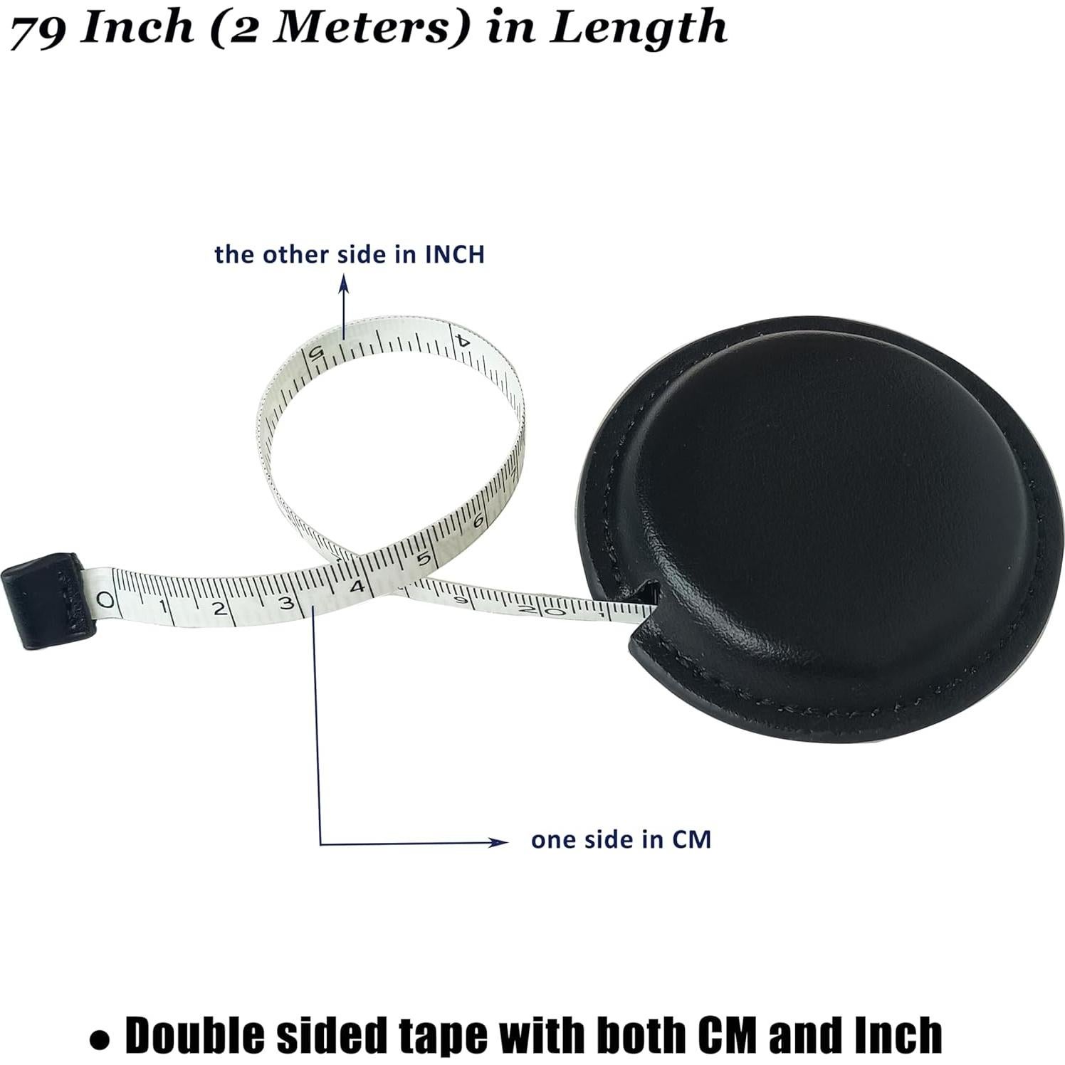 Cinta Métrica Retráctil de Cuero GZ 1.5m para Costura