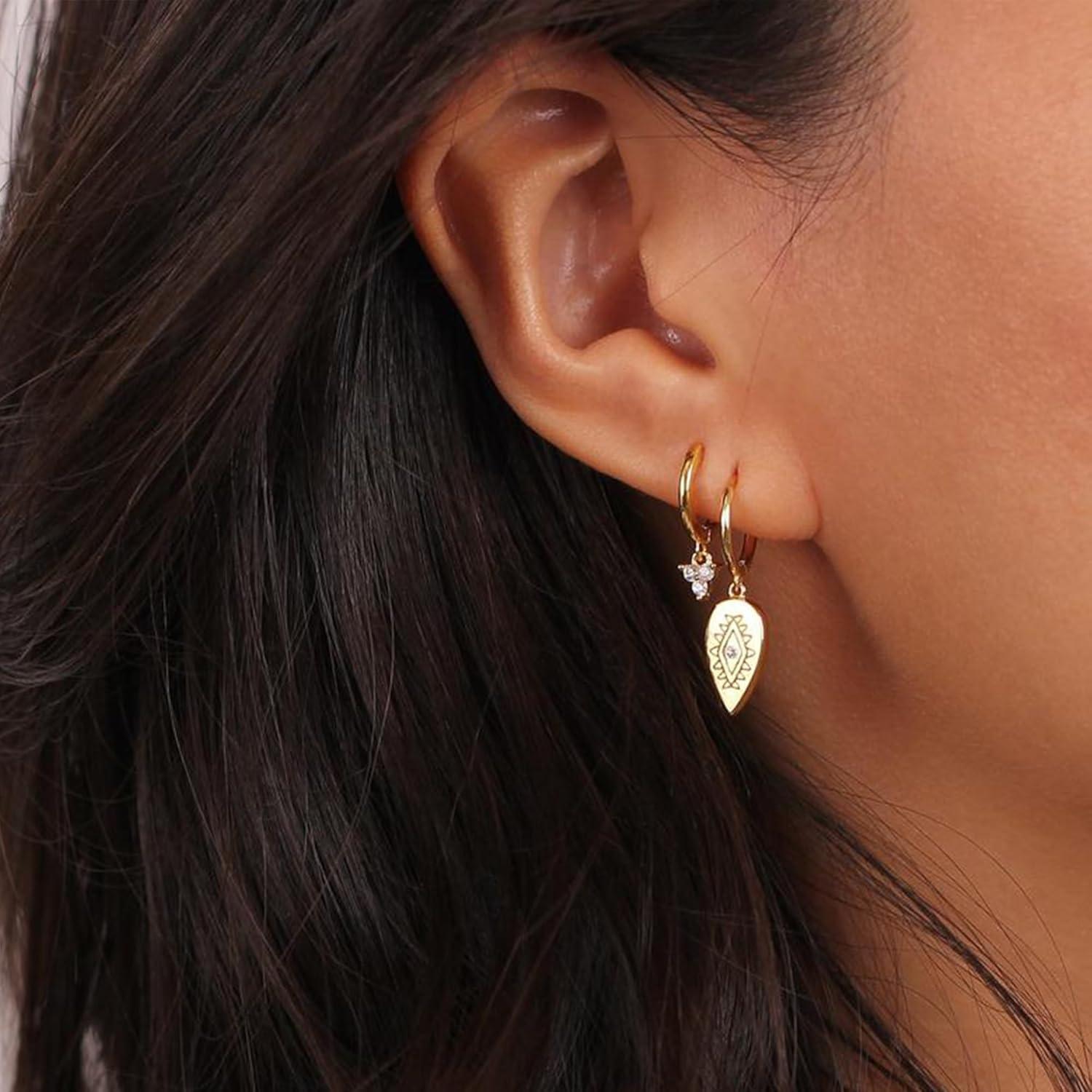 Ganchos Franceses de Palanca Plata Esterlina 925 - 10 Piezas