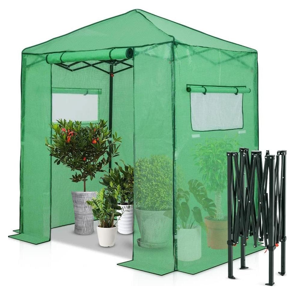 Invernadero Plegable EAGLE PEAK 1.83x1.22 m Verde/Transparente