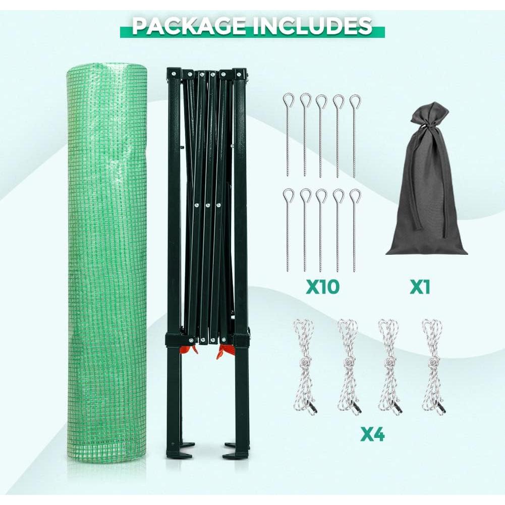 Invernadero Plegable EAGLE PEAK 1.83x1.22 m Verde/Transparente