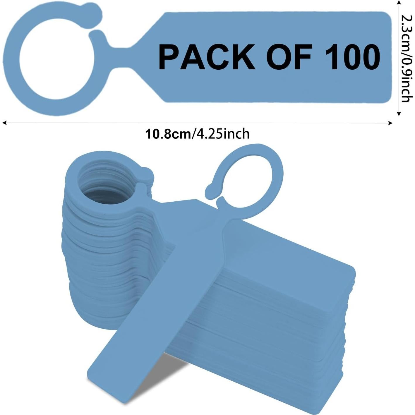 Etiquetas de Plantas Yuanling 100 Pcs Plástico Azul para Jardinería