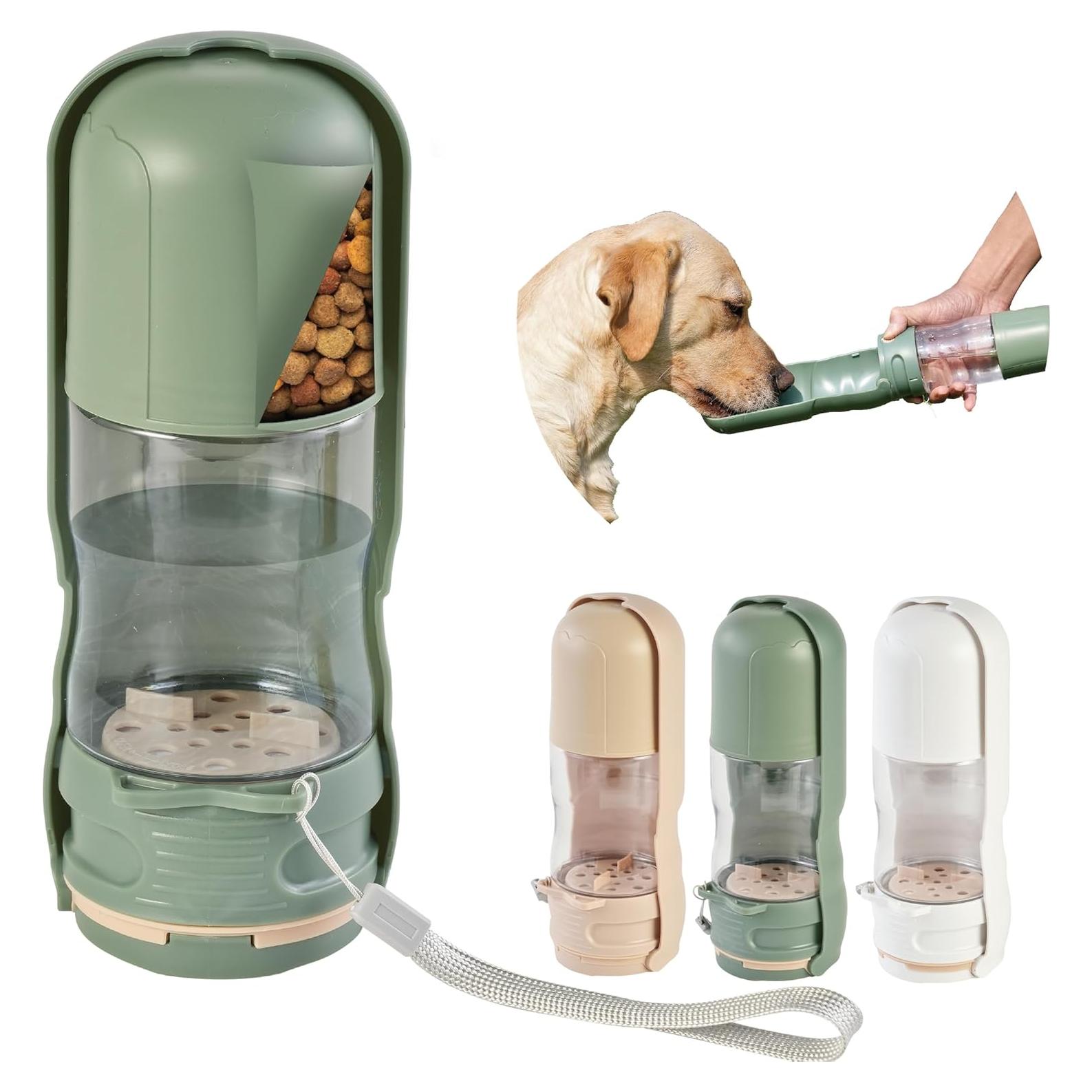 Dispensador de Agua y Comida para Mascotas Desired Tools 368.5ml Verde