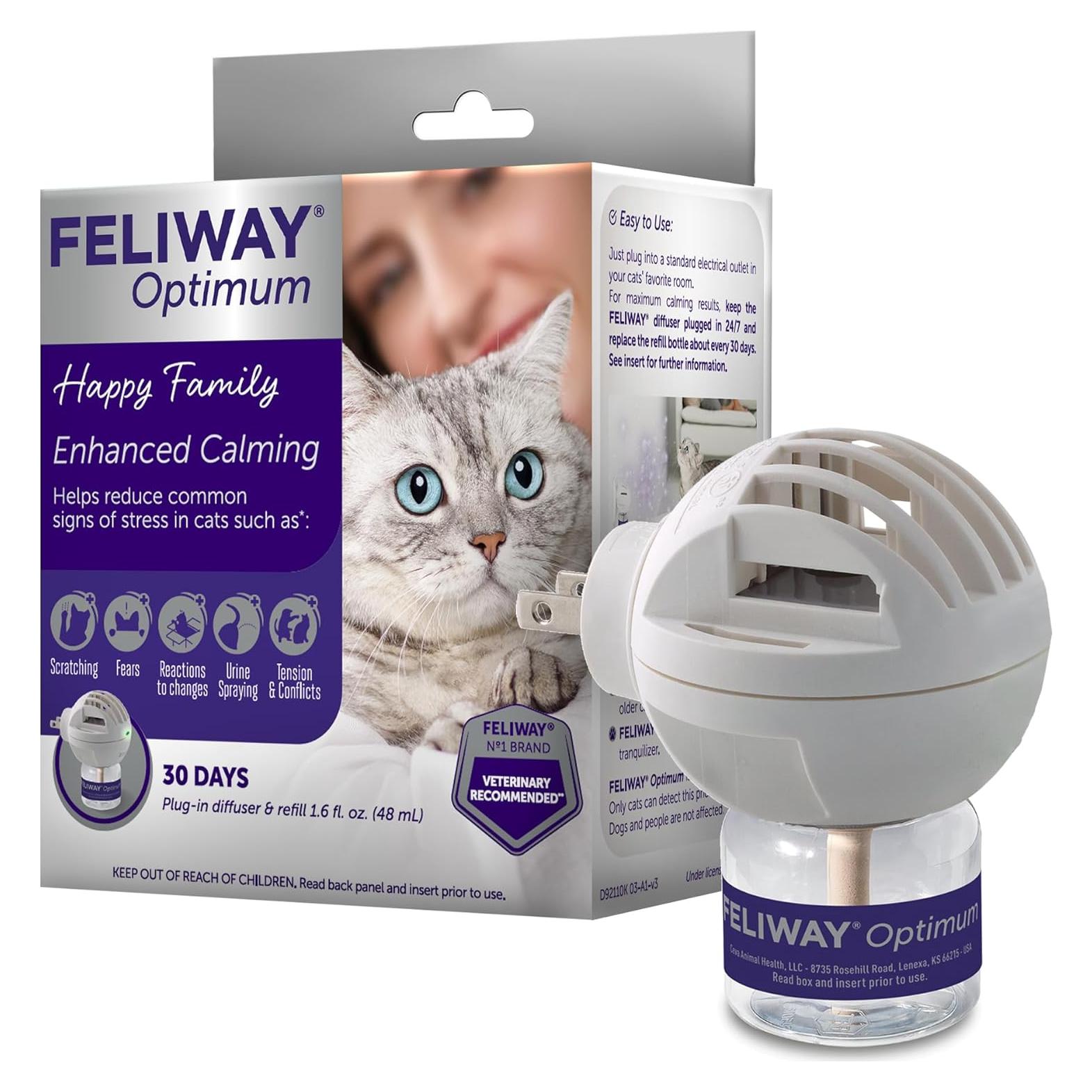 Difusor de Feromonas para Gatos Feliway Optimum 48ml 30 Días