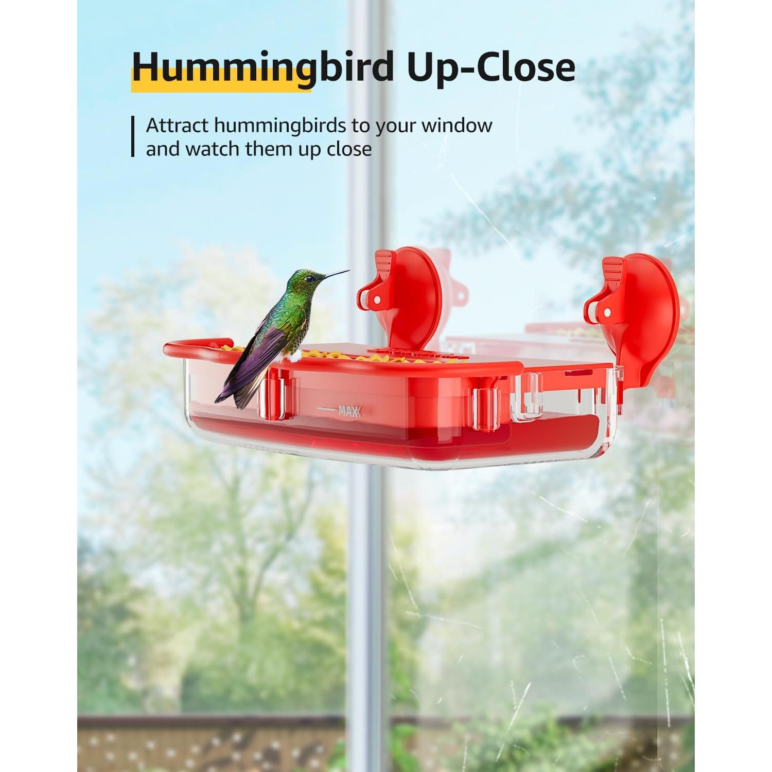 Comedero para Colibríes Bilantan de Ventana 295ml Antihormigas