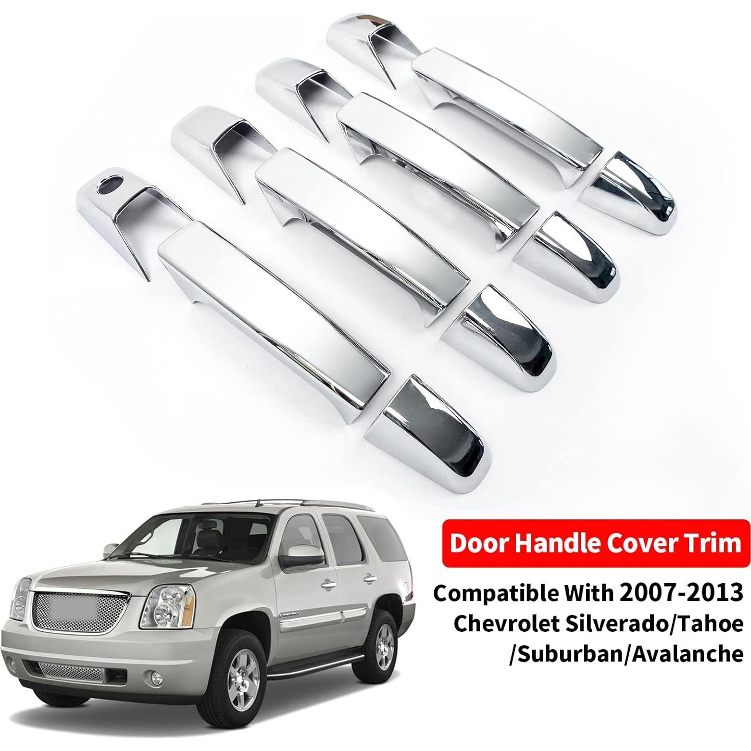 Cubiertas de Manijas de Puerta Cromo BENXUTO 07-14 Silverado