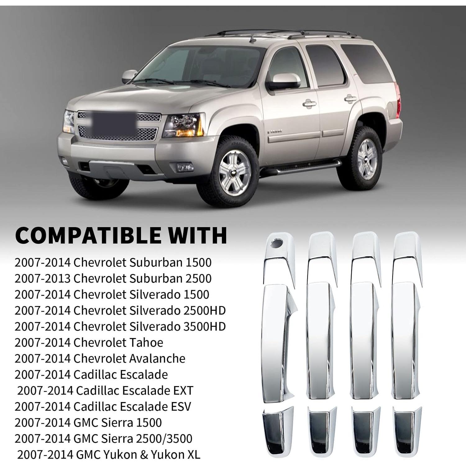 Cubiertas de Manijas de Puerta Cromo BENXUTO 07-14 Silverado