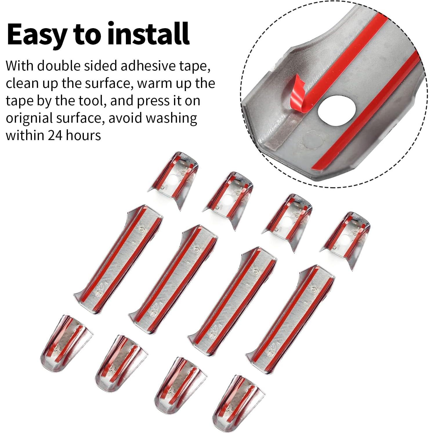 Cubiertas de Manijas de Puerta Cromo BENXUTO 07-14 Silverado