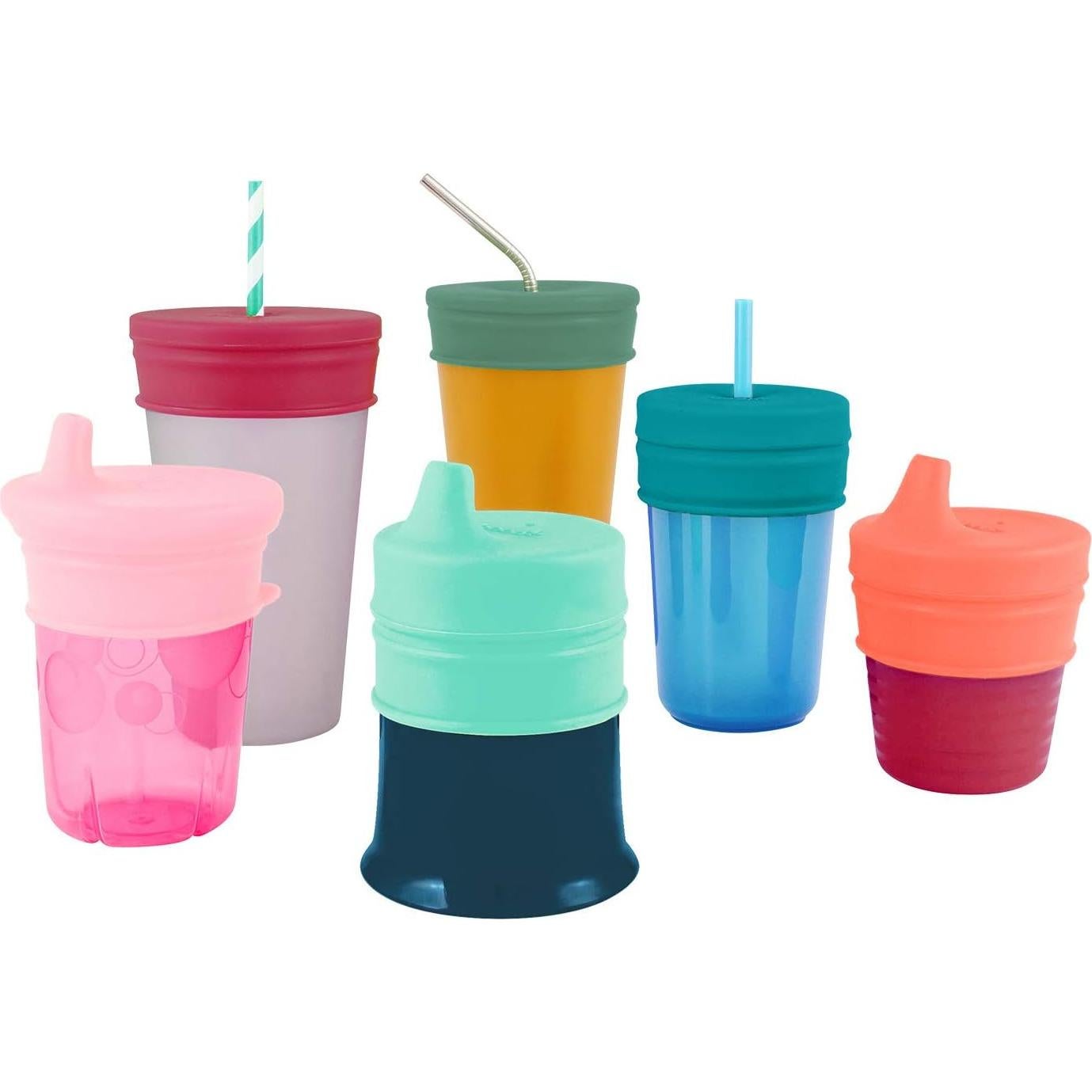 Tapa de Vaso Antifugas Boon Snug - Silicona Verde - 3 Piezas