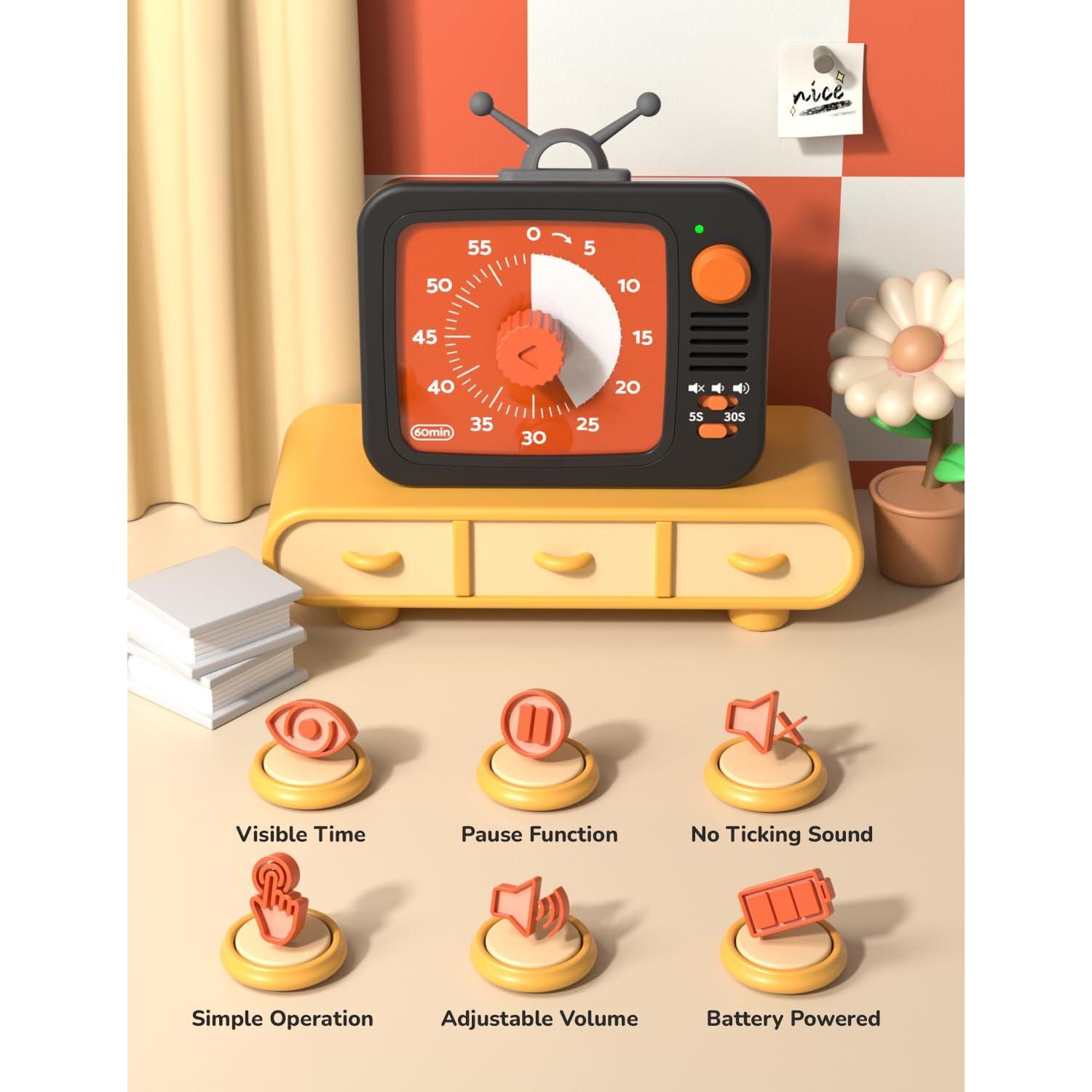 Temporizador Visual LIORQUE para Niños 60 Minutos Silencioso