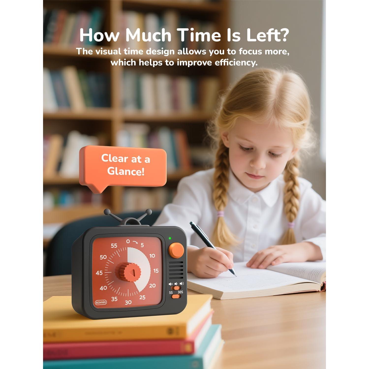 Temporizador Visual LIORQUE para Niños 60 Minutos Silencioso