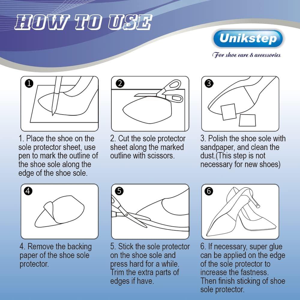 Protectores de Suela Antideslizantes Unikstep 4 Piezas Negro