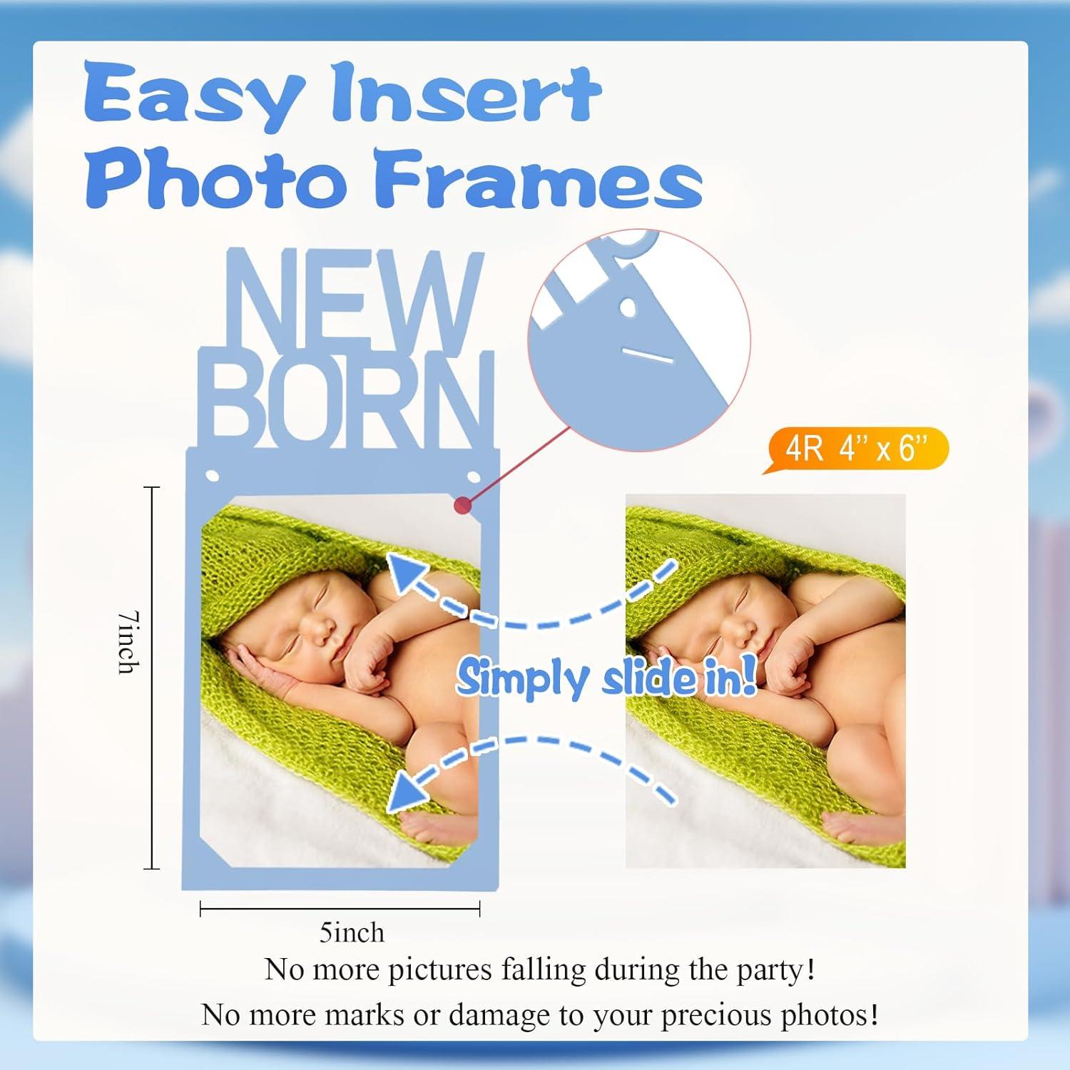 Banner de Fotos de Cumpleaños 1 Año Buryeah Azul Kraft