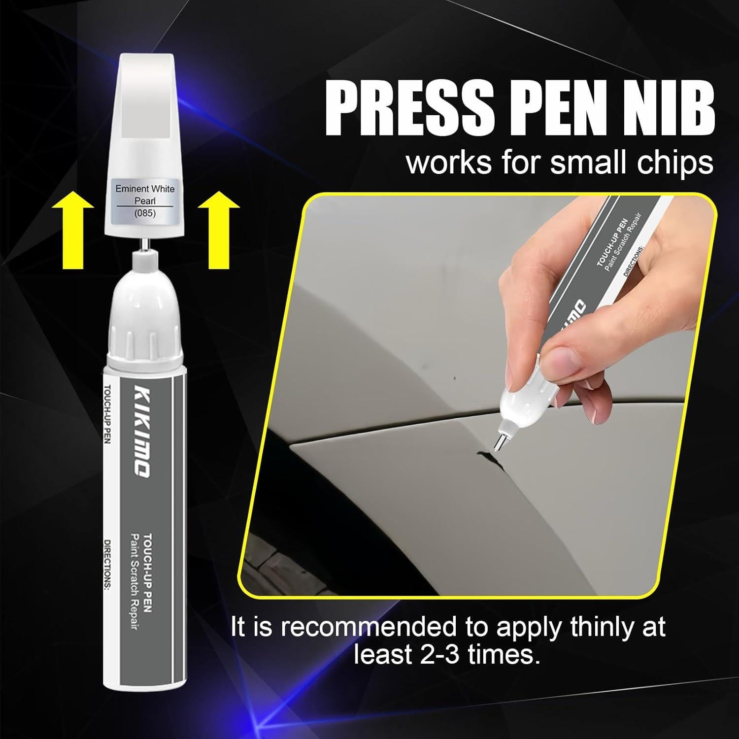 Kit de Retoque KIKIMO para Lexus Plata Atómica 12ml