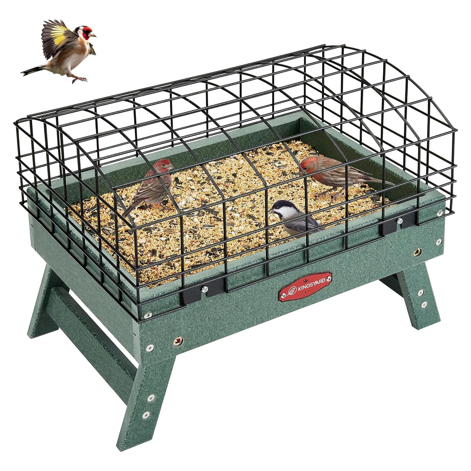 Alimentador de Aves Kingsyard A Prueba de Ardillas 2.3kg Verde