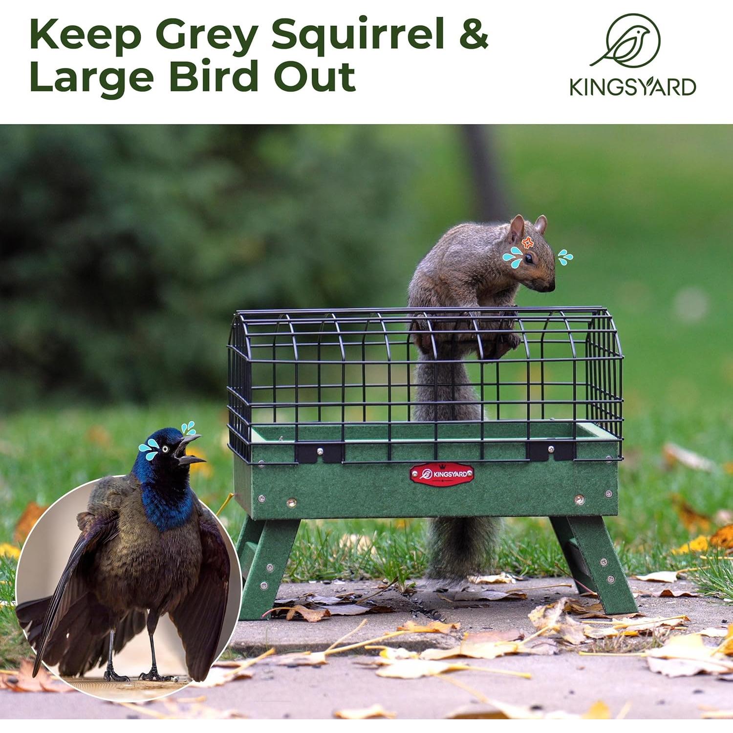 Alimentador de Aves Kingsyard A Prueba de Ardillas 2.3kg Verde