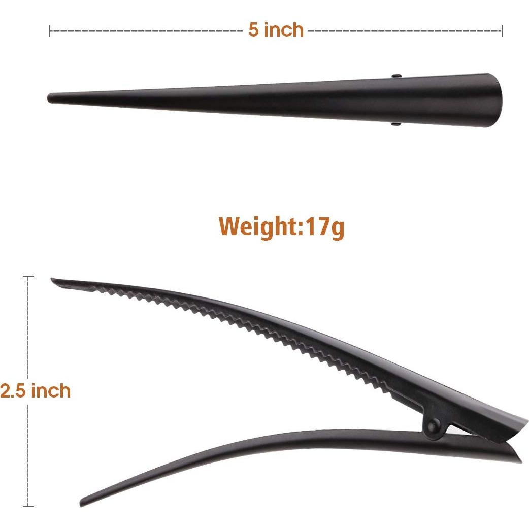 Pinzas de Pelo de Cocodrilo GLAMFIELDS 12.7 cm Antideslizantes (6 Pzas)