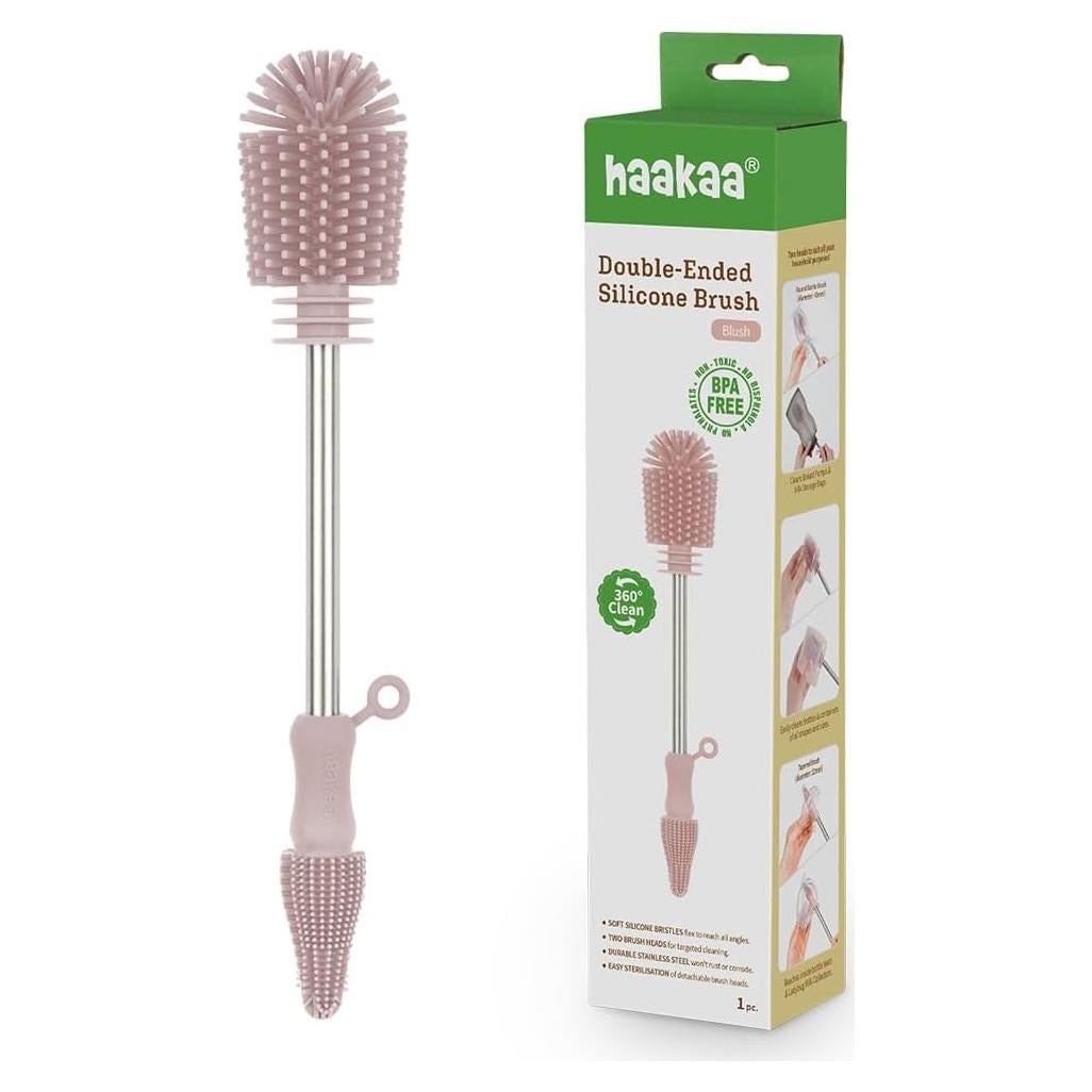 Kit de Cepillos de Limpieza de Silicona Haakaa - 3 Unidades