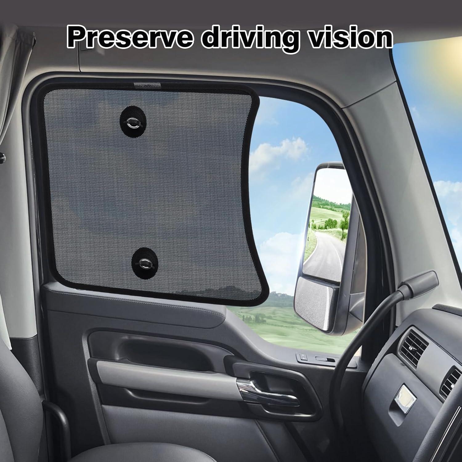 Cortina Solar KUST 2PCS para Ventana Lateral Camión 50.8x42.9cm