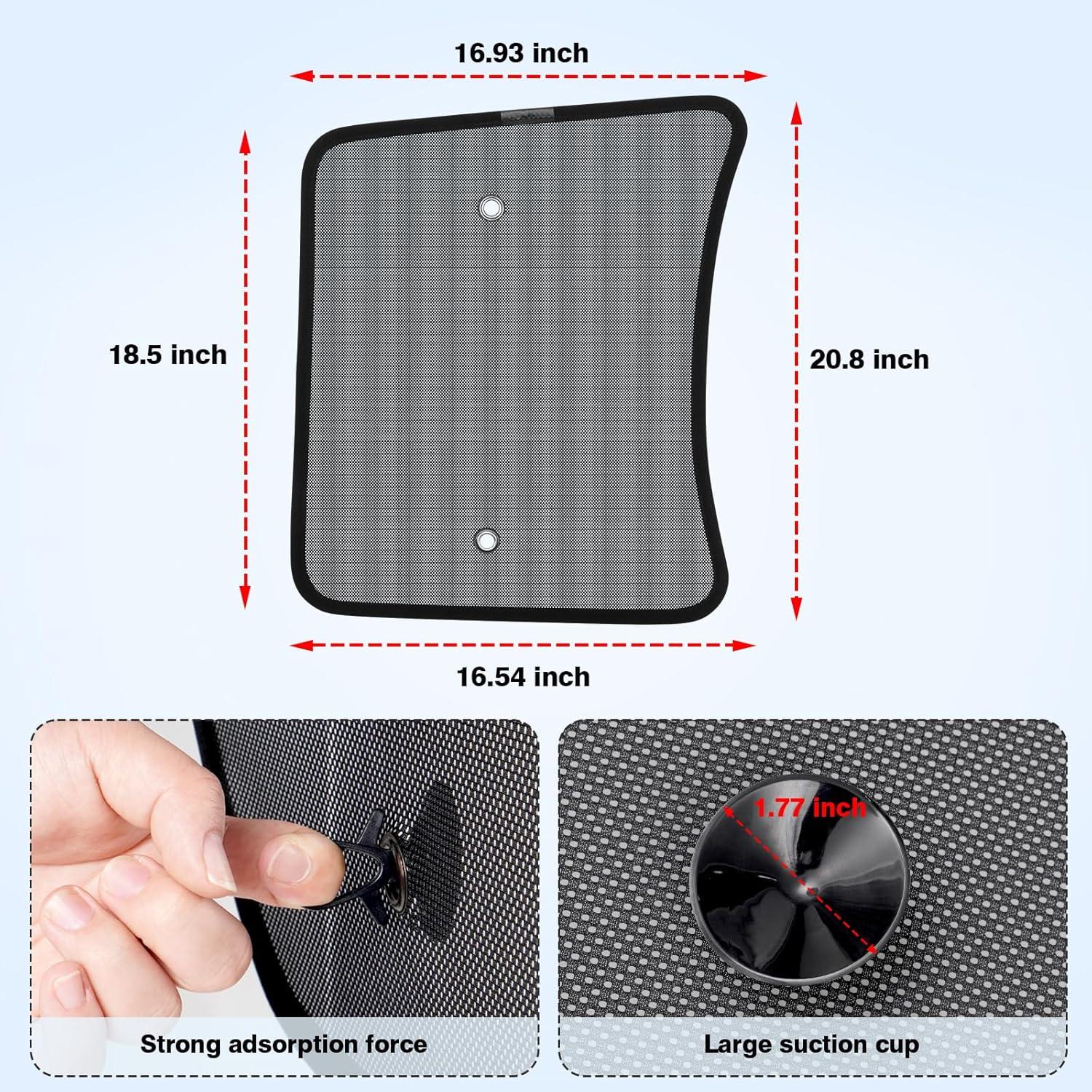 Cortina Solar KUST 2PCS para Ventana Lateral Camión 50.8x42.9cm
