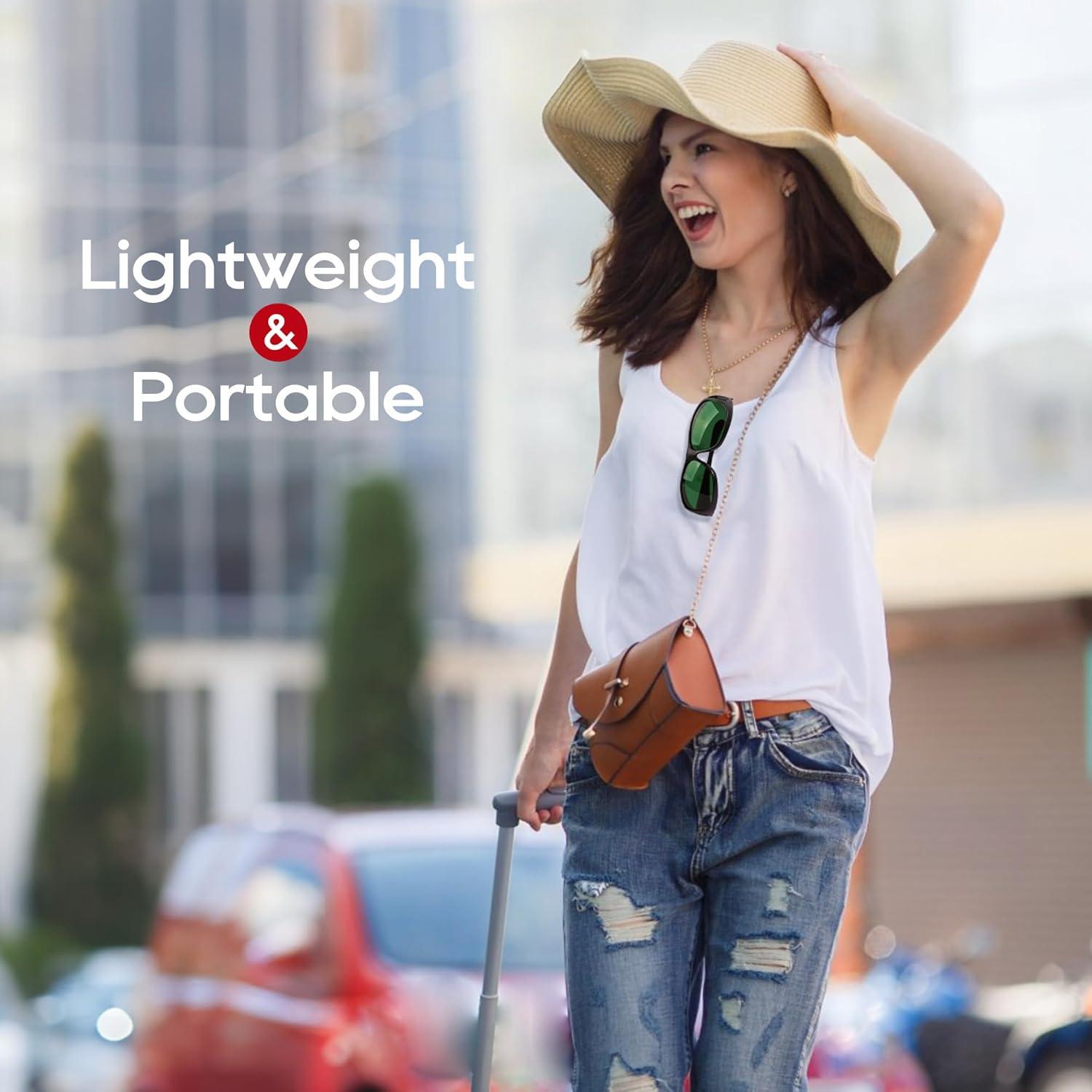 Gafas de terapia de luz roja Morfone con estuche y paño