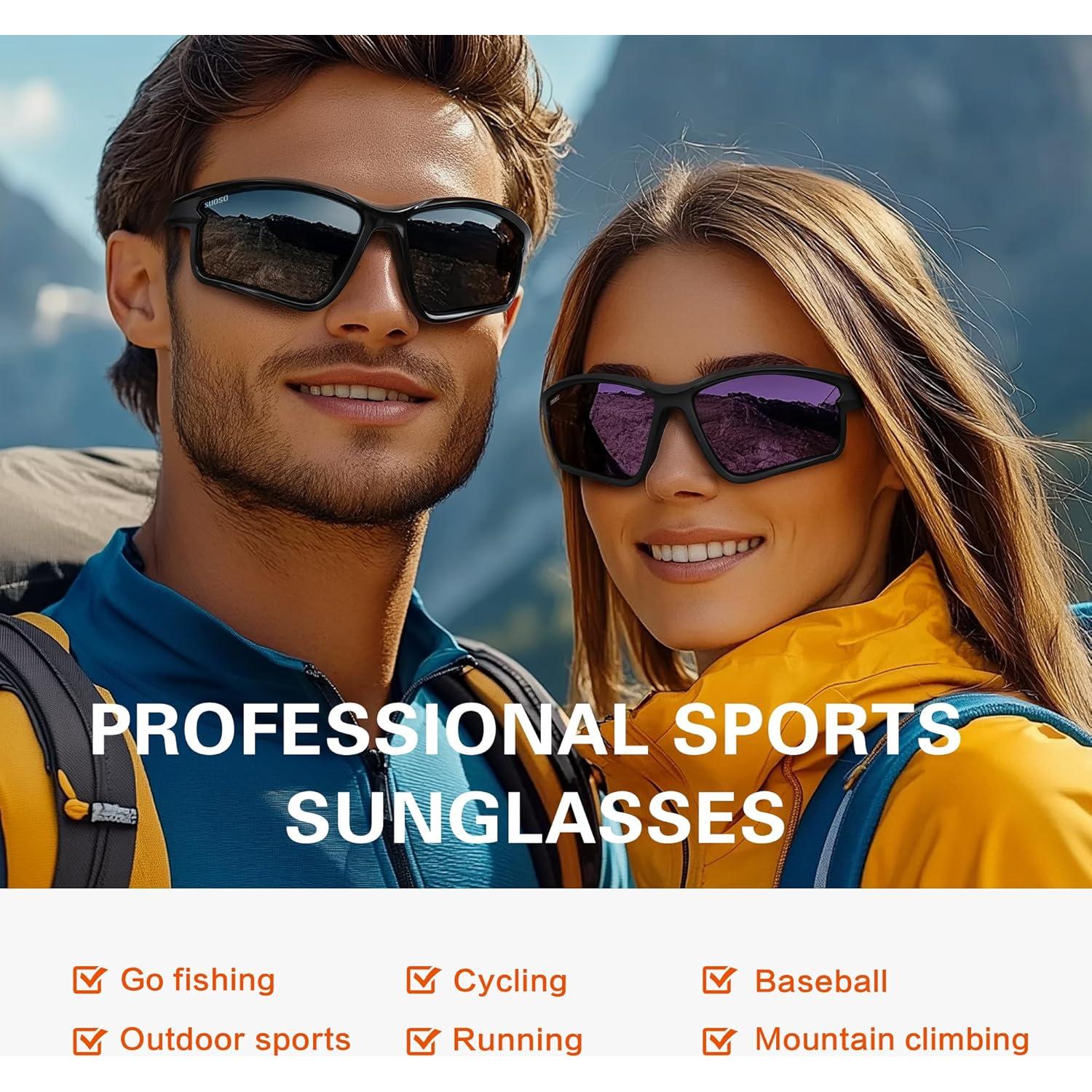 Gafas de Sol Deportivas Polarizadas Suoso UV400 TR90