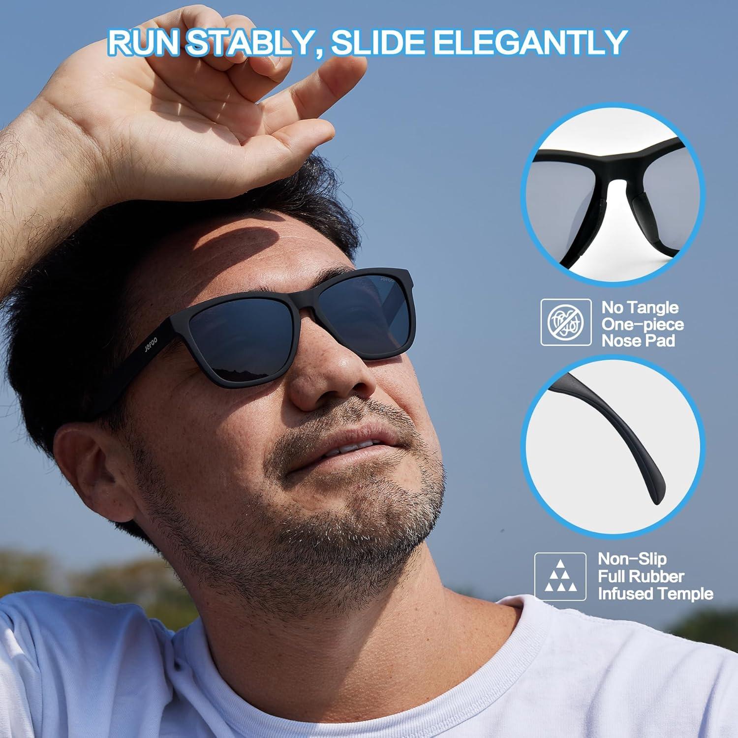Gafas de sol deportivas Jefoo polarizadas UV400 unisex