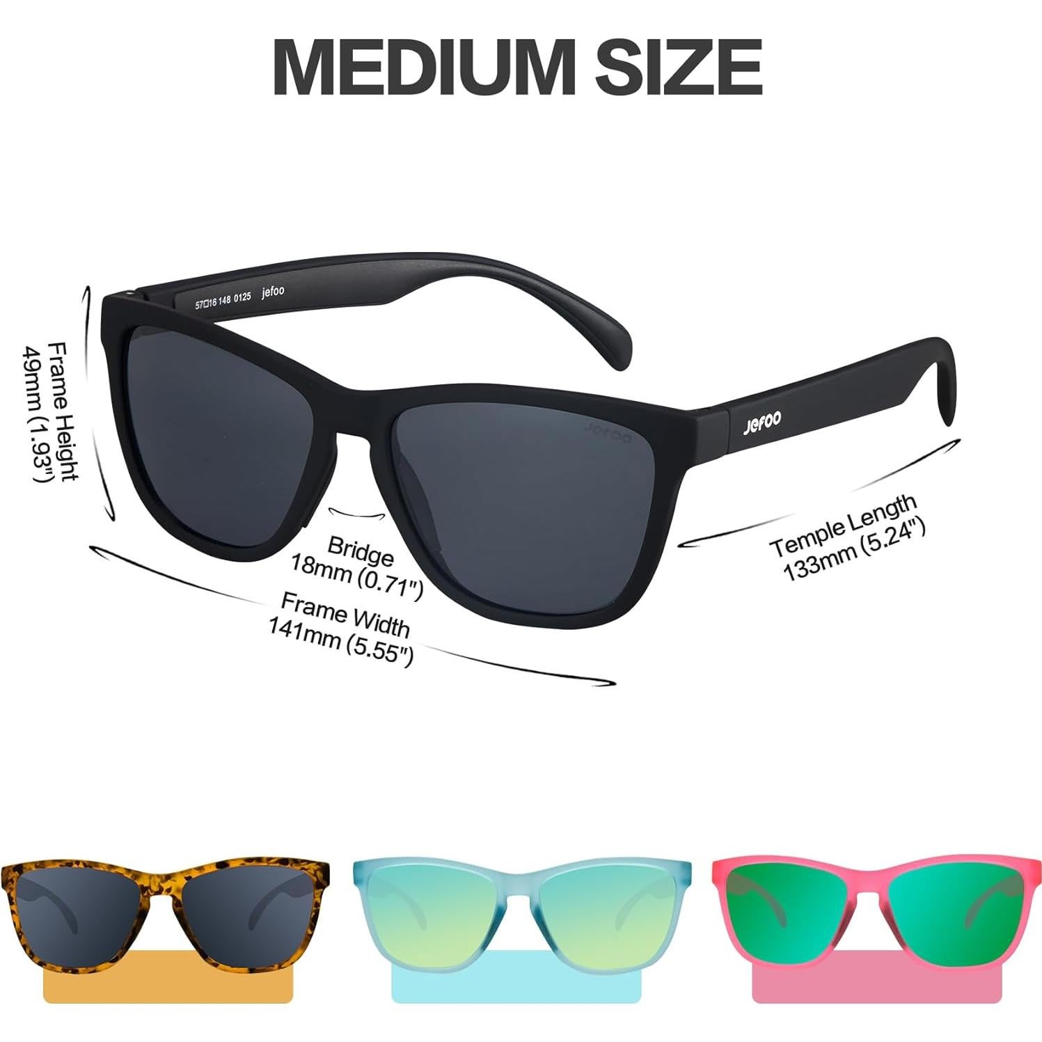 Gafas de sol deportivas Jefoo polarizadas UV400 unisex