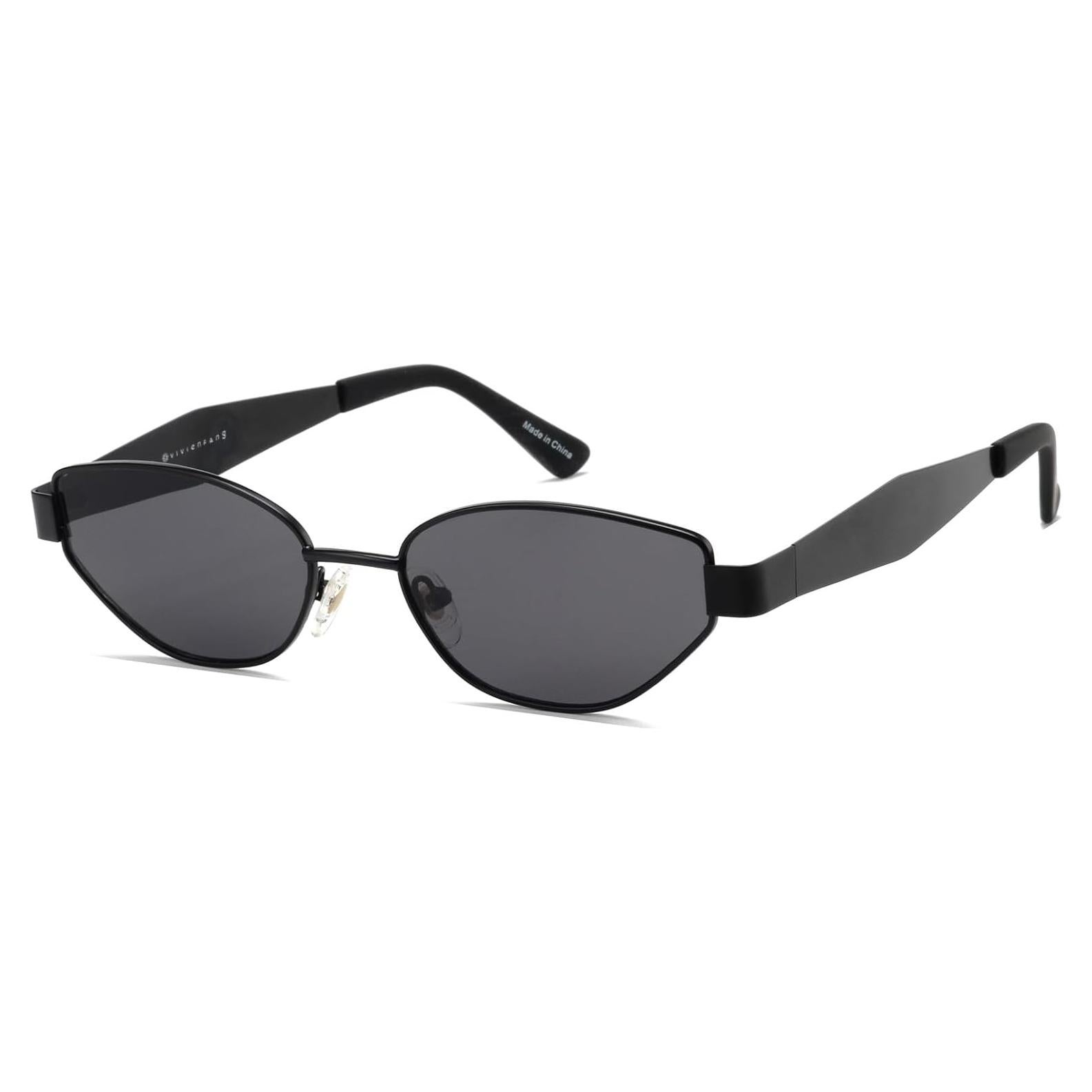 Gafas de sol cateye negras UV400 para mujer VF2249