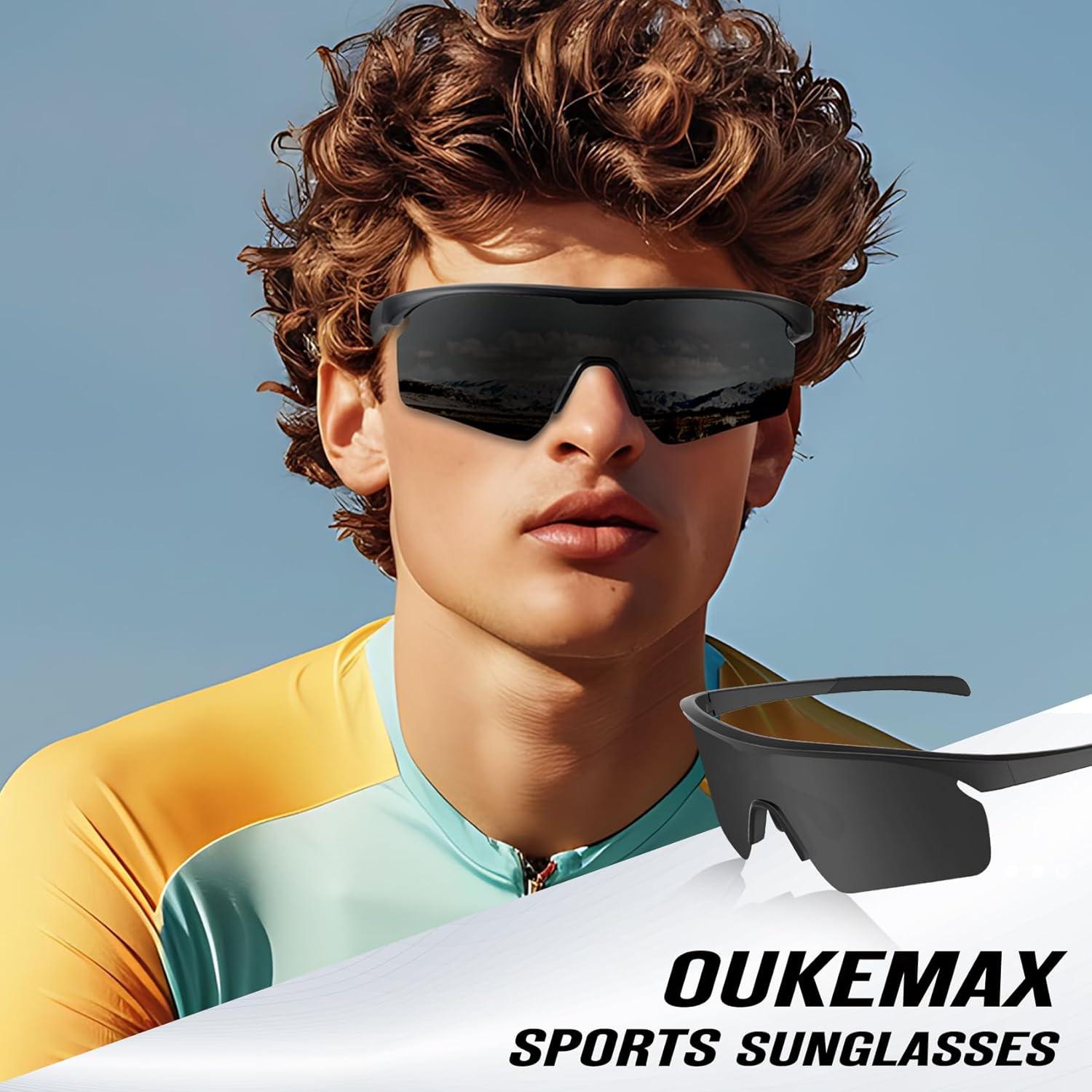 Gafas de sol deportivas OUKEMAX polarizadas UV400 - 3 paquetes