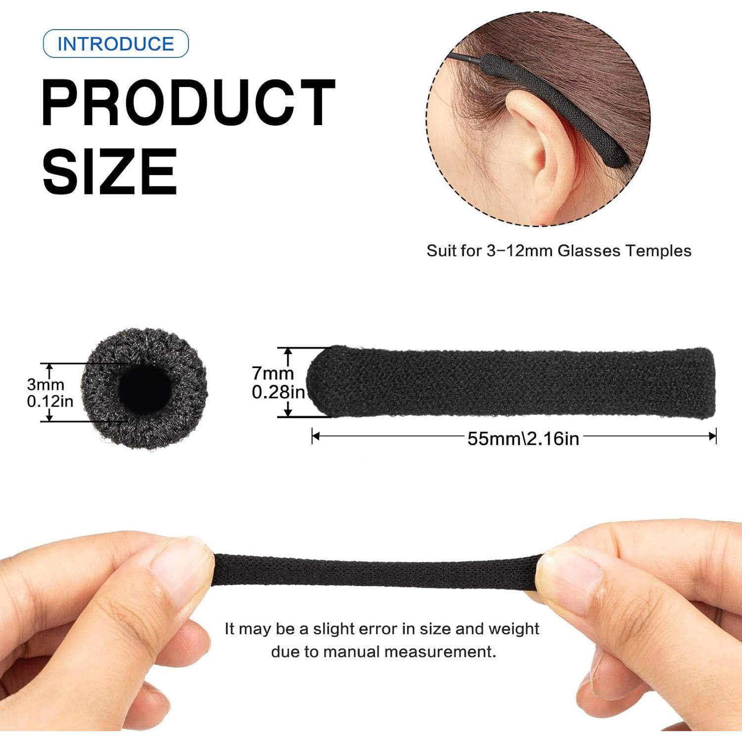 Cojines para Orejas de Gafas KECHIO Ajustables 57-100mm Rosa