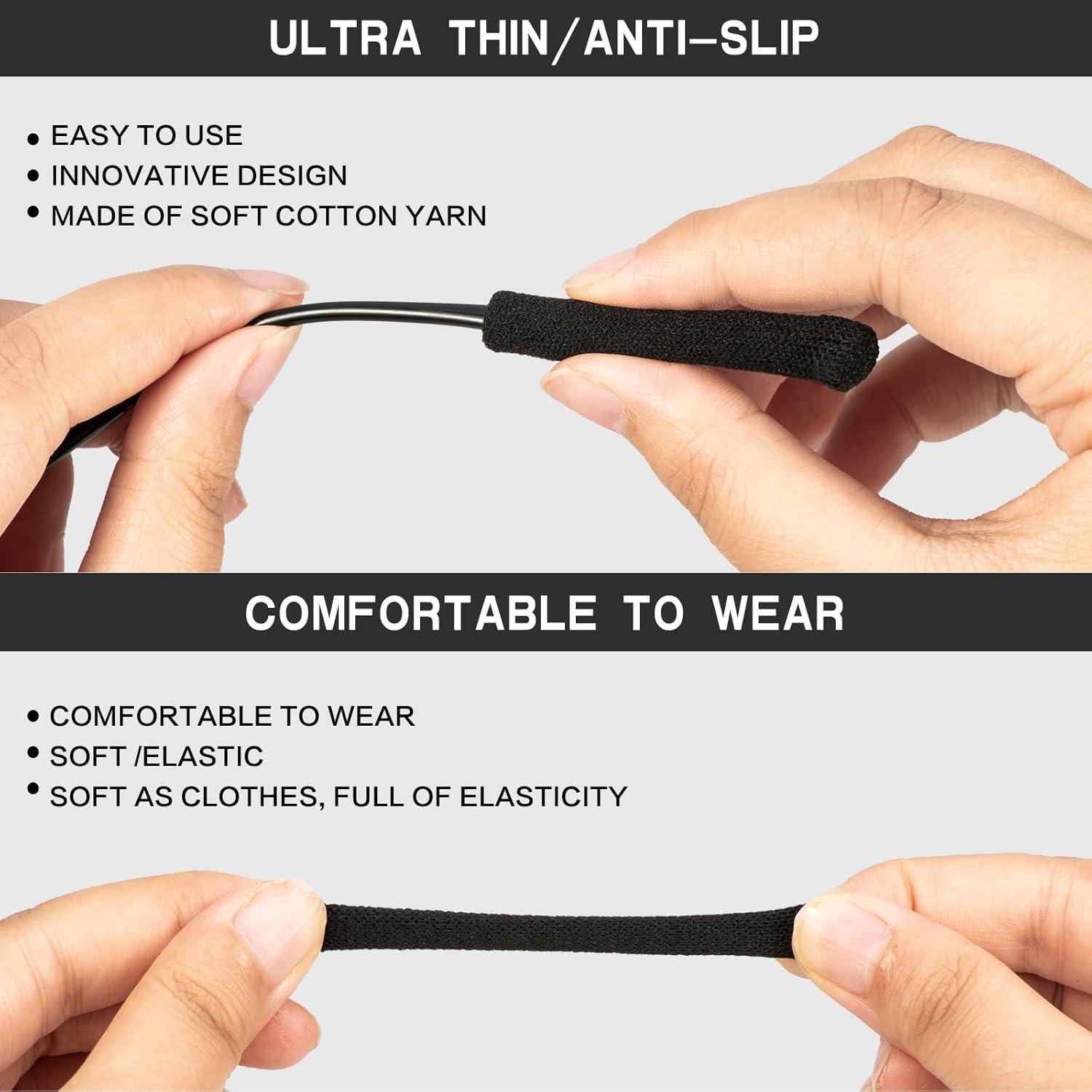 Cojines para Orejas de Gafas KECHIO Ajustables 57-100mm Rosa