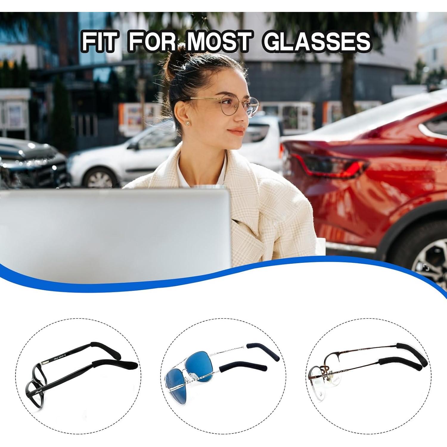 Cojines para Orejas de Gafas KECHIO Ajustables 57-100mm Rosa