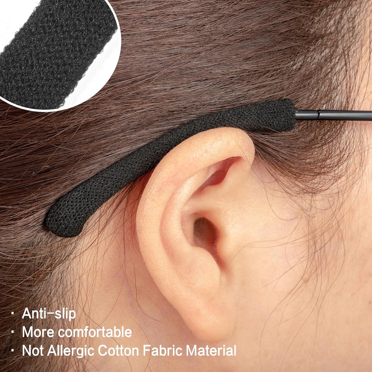 Cojines para Orejas de Gafas KECHIO Ajustables 57-100mm Rosa