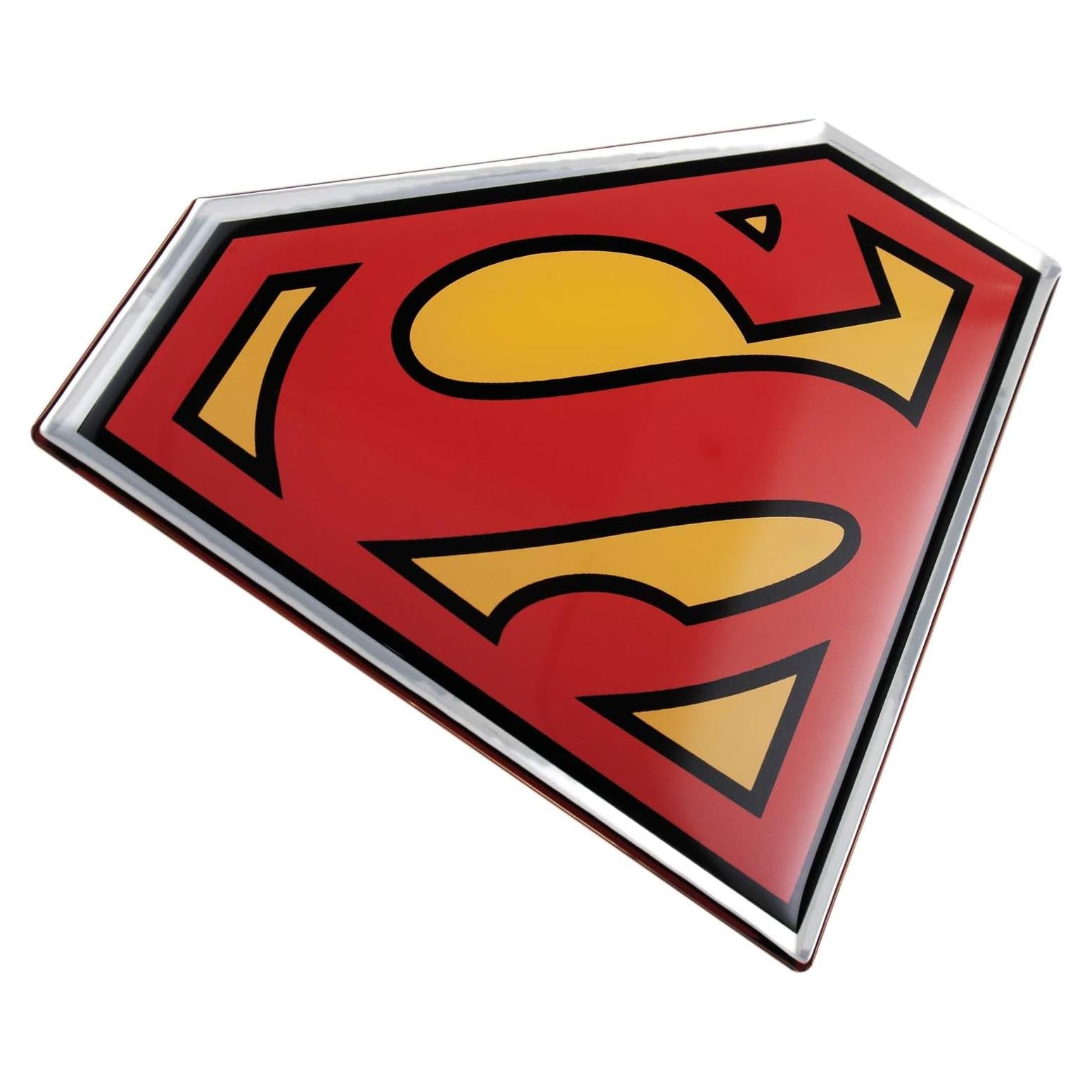 Calcomanía de Auto Fan Emblems Superman Cromo 11.18x8.64cm