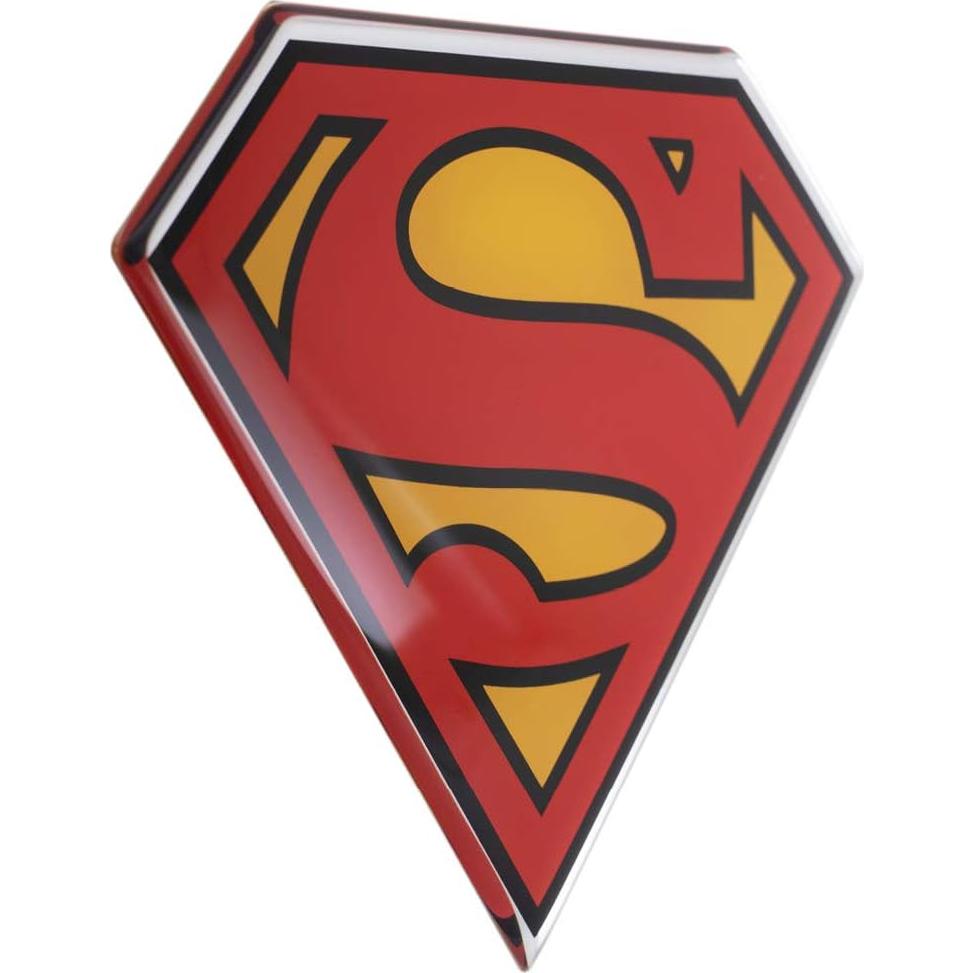Calcomanía de Auto Fan Emblems Superman Cromo 11.18x8.64cm