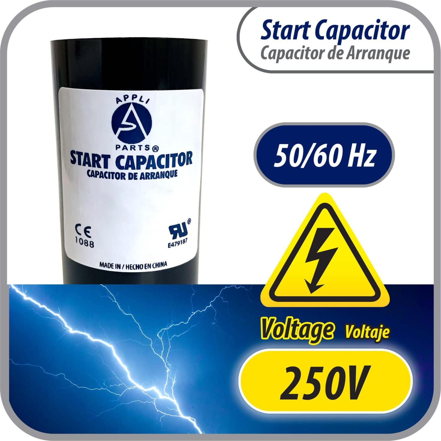 Capacitor de Arranque Appli Parts 80-108 Mfd 250 VAC Universal