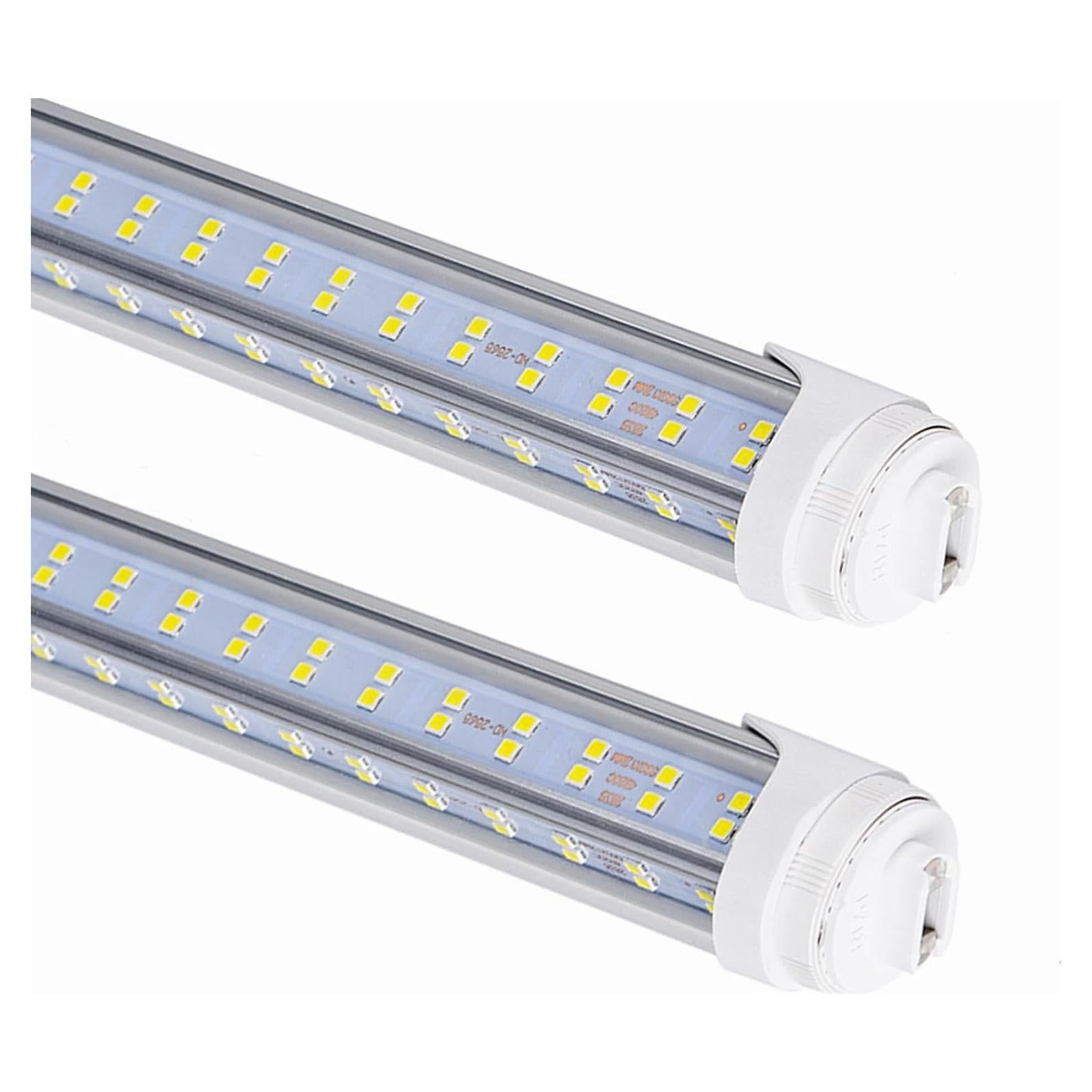 10 Pcs Tubos LED 8ft R17D 5000K 19000LM Ahorro Energía