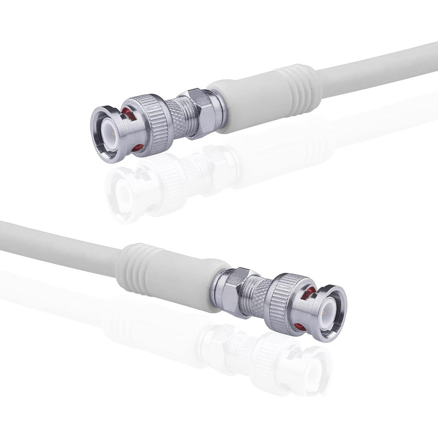 Conectores Coaxiales BNC a F 22 Pcs Fanbalunke 75 Ohm