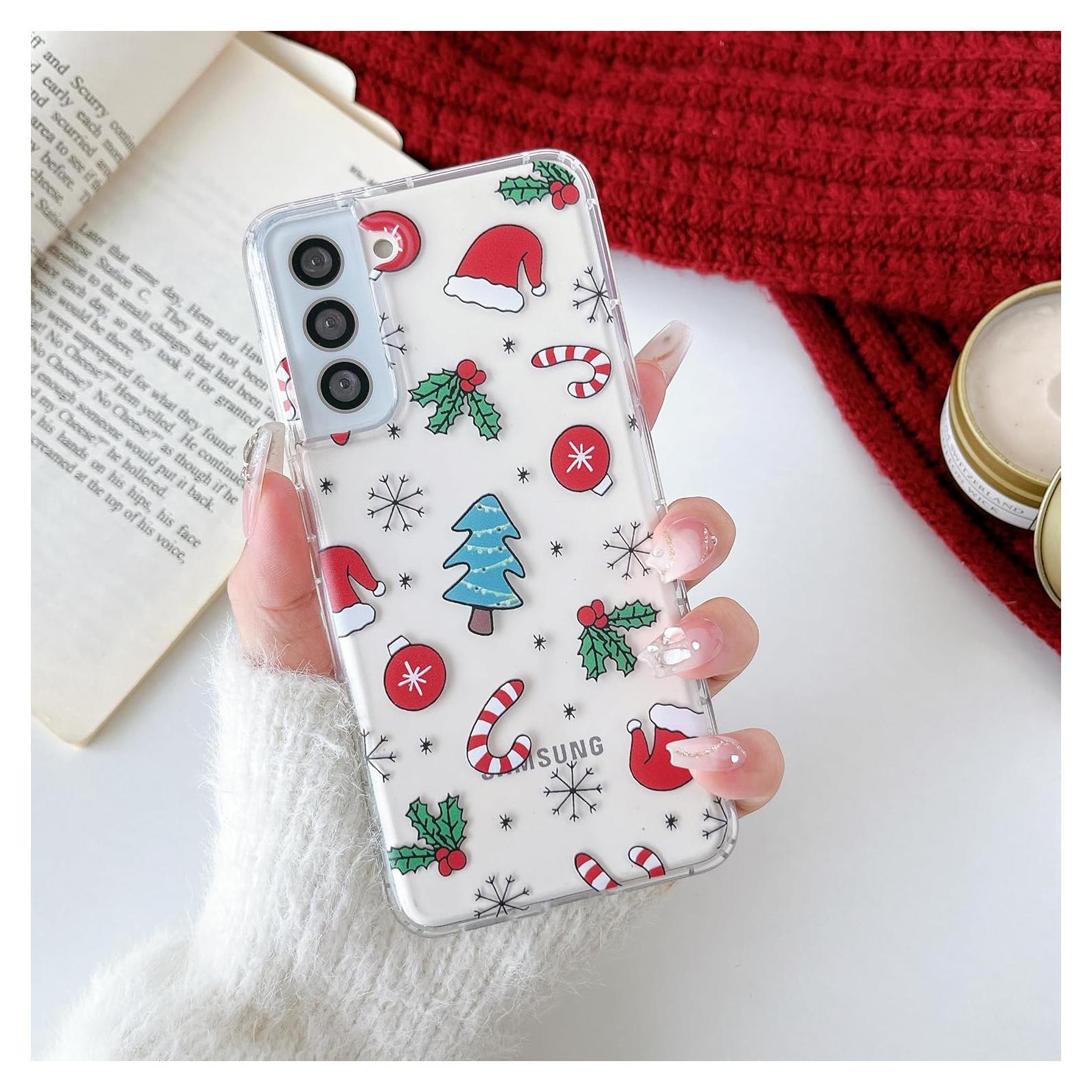 Funda Navideña Transparente RALEAVO para Samsung Galaxy S21